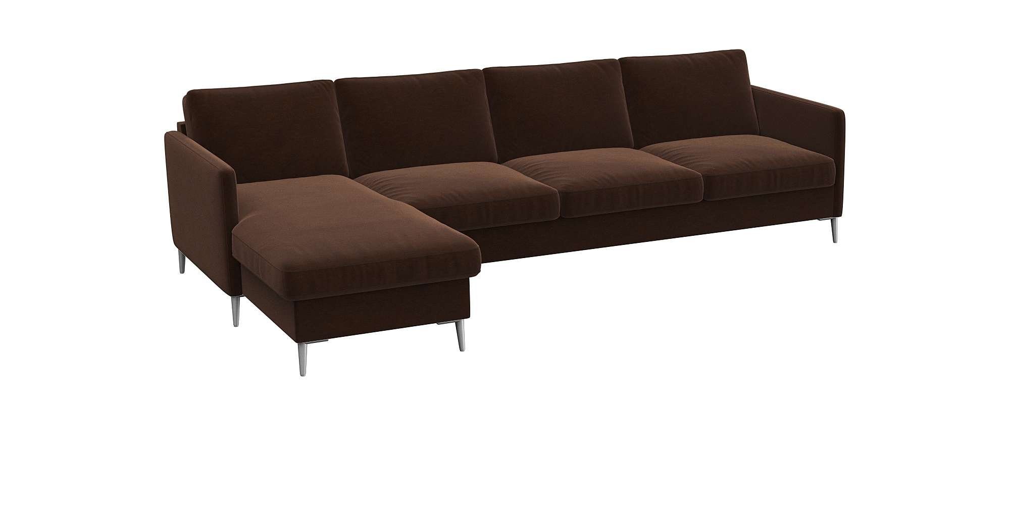 FLEXLUX Hoekbank Fiore, super zitcomfort door koudschuim in de zitting, L-vorm