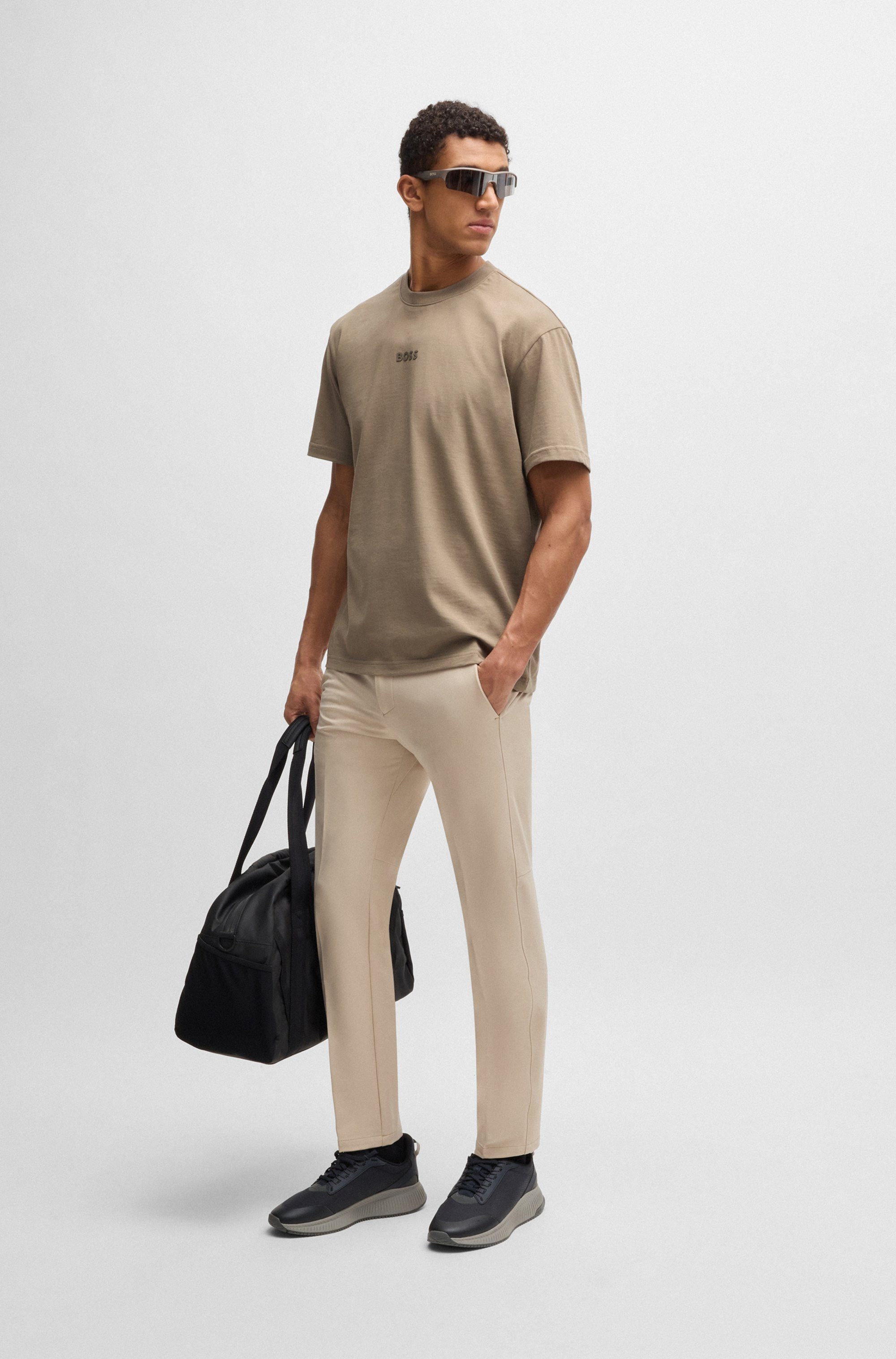 BOSS GREEN T-shirt Thee met een ronde hals