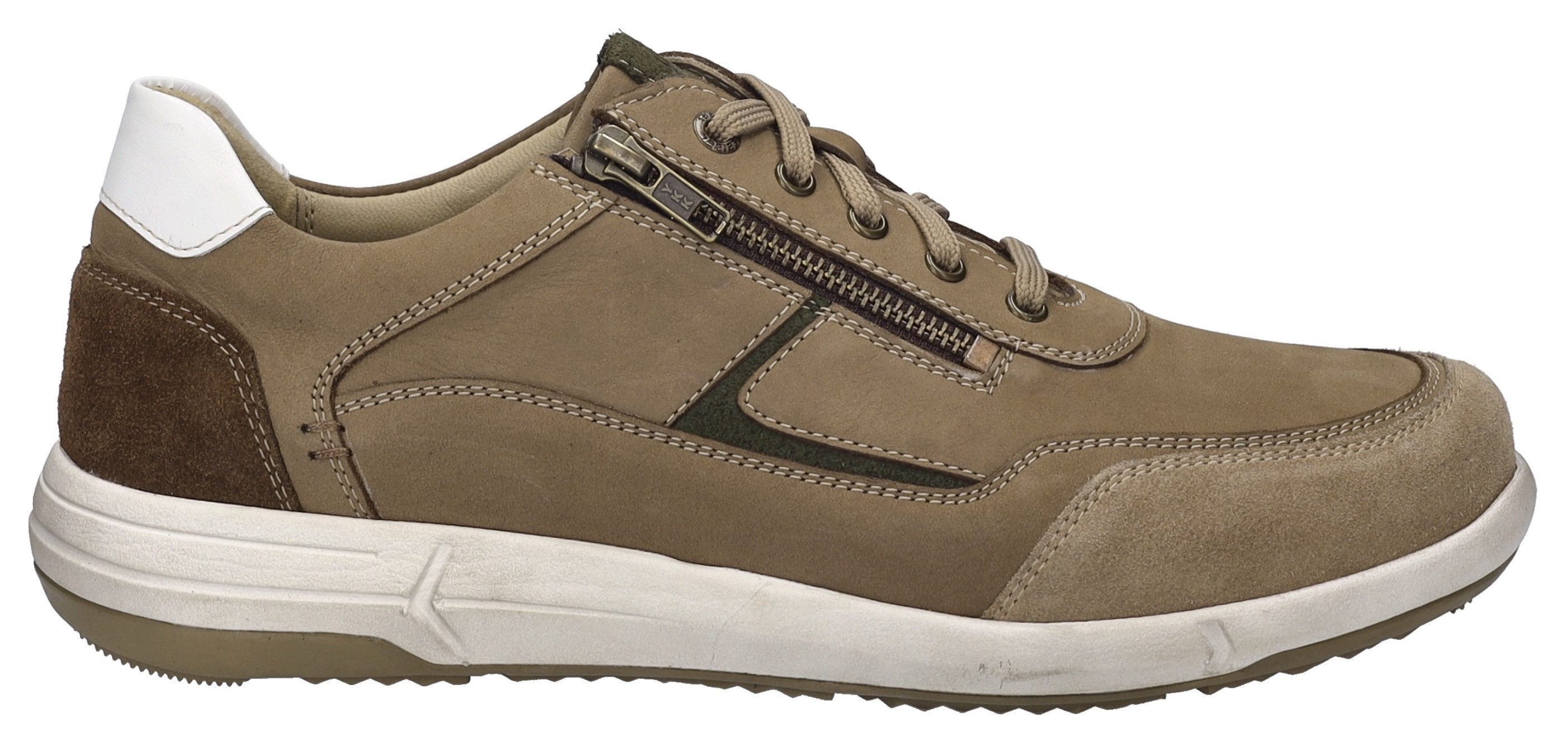 Josef Seibel Sneakers Enrico 33 , veterschoen, comfort-schoen, vrijetijdsschoen met rits