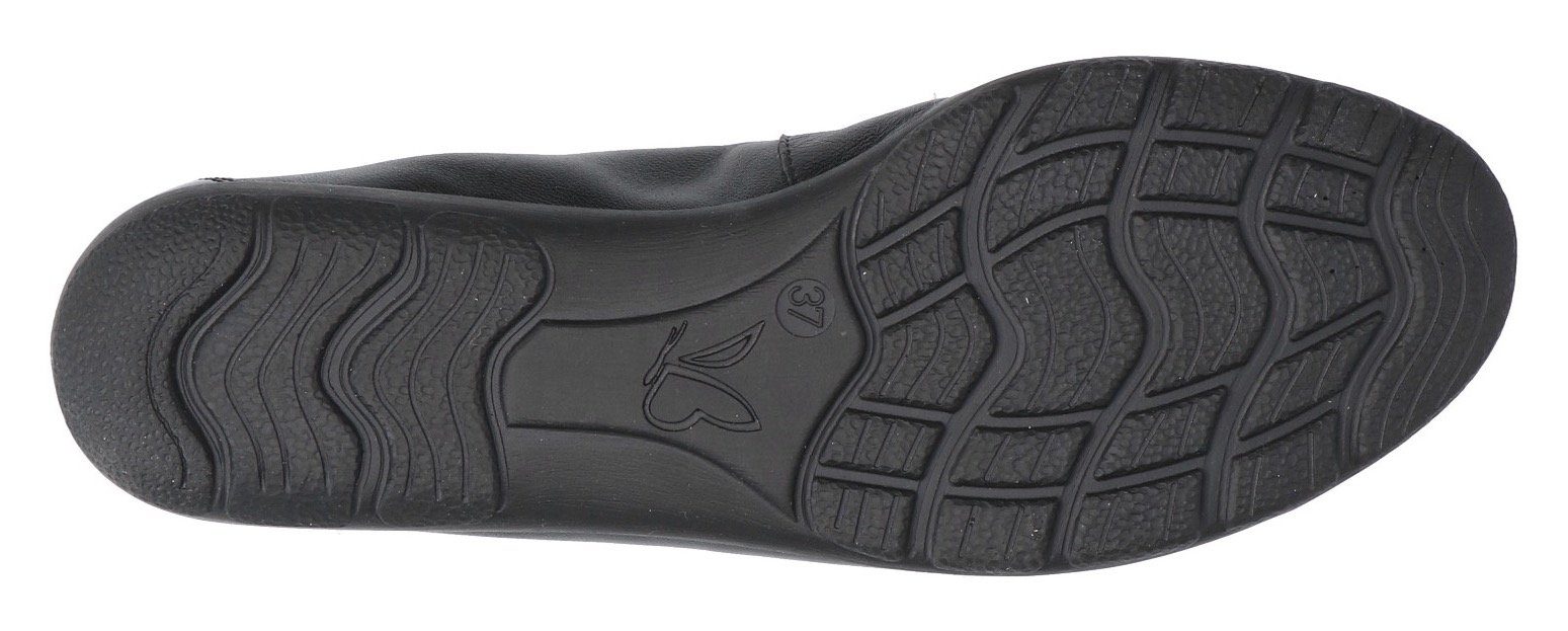 Caprice Ballerina's Loafer, slipper, feestdagsschoen met lakdetails