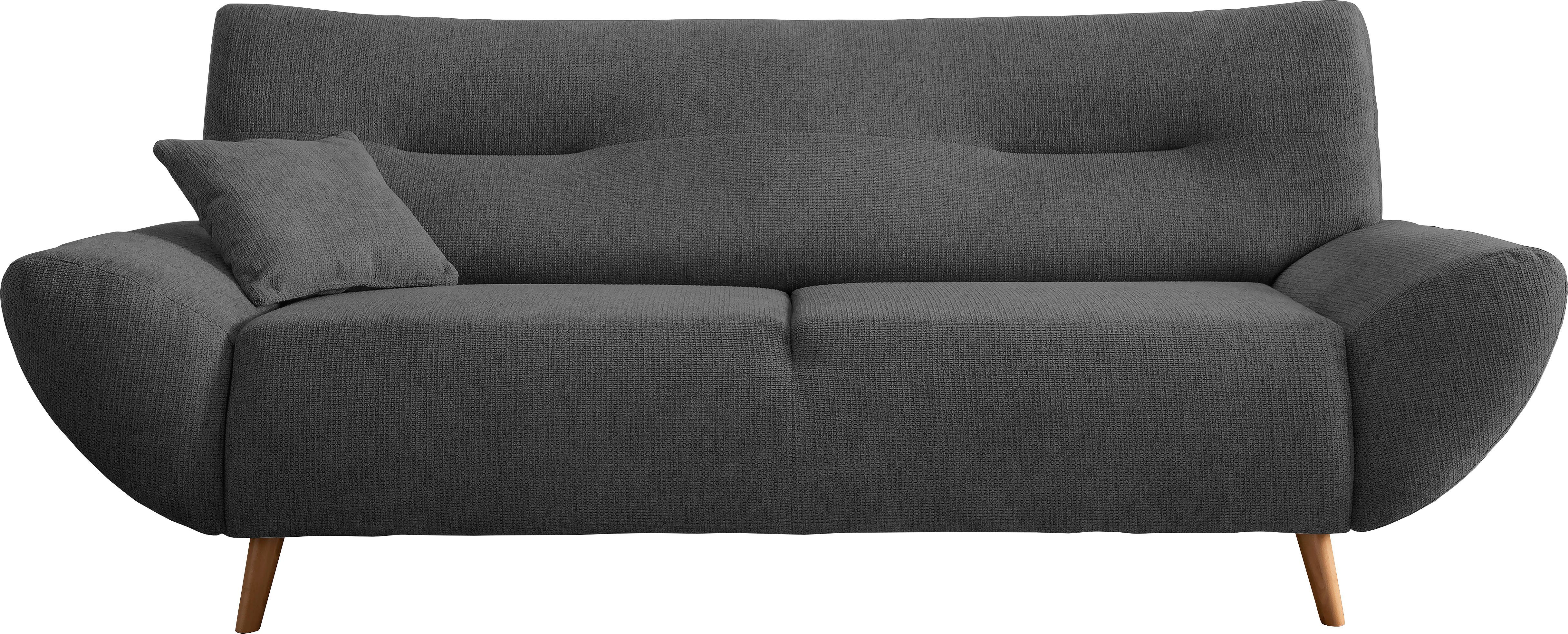 INOSIGN 3-zitsbank Drago, elegant en tijdloos, comfortabel, met houten voet