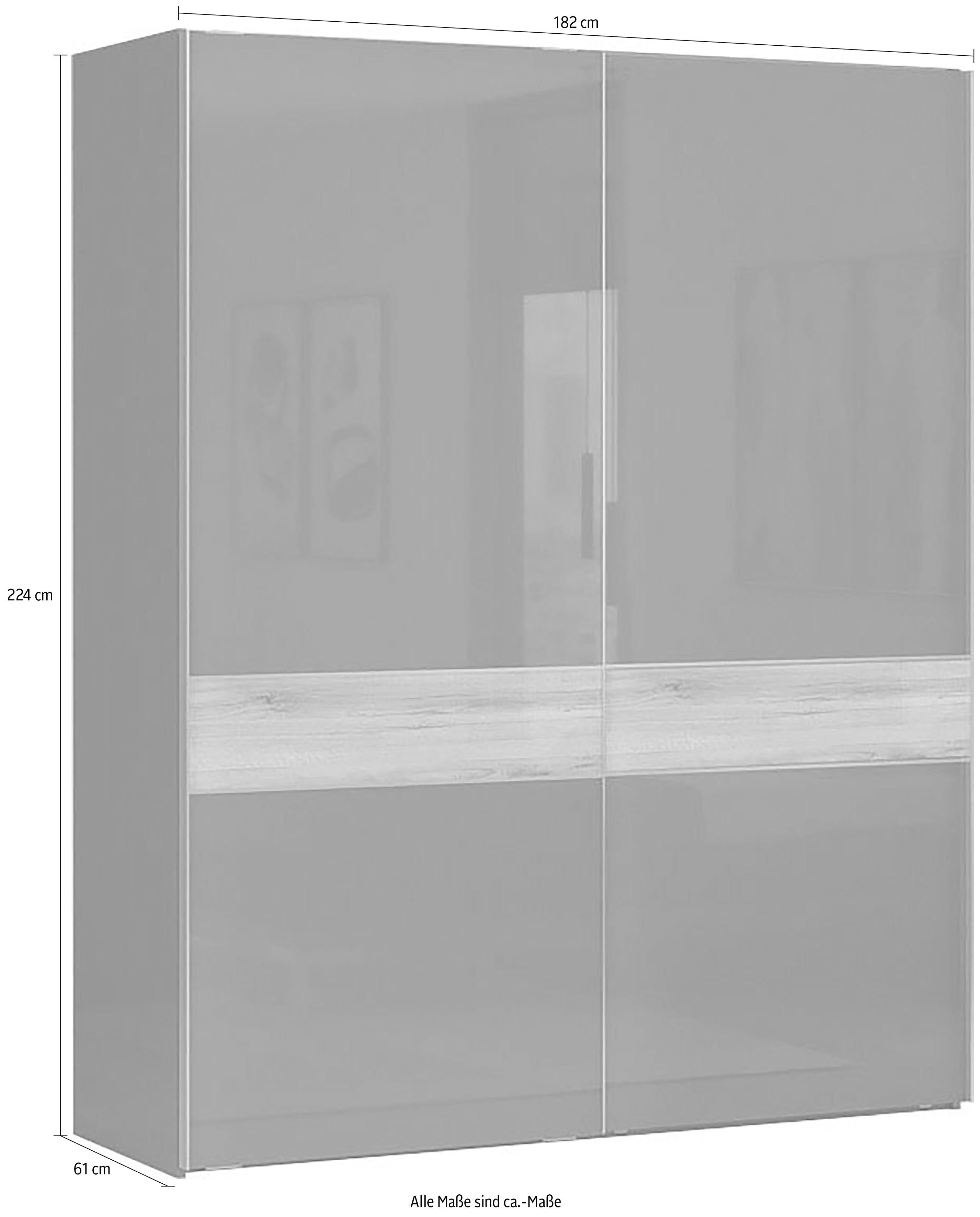 Places of Style Zweefdeurkast Onyx UV gelakt voor duurzame oppervlakken, soft-closefunctie