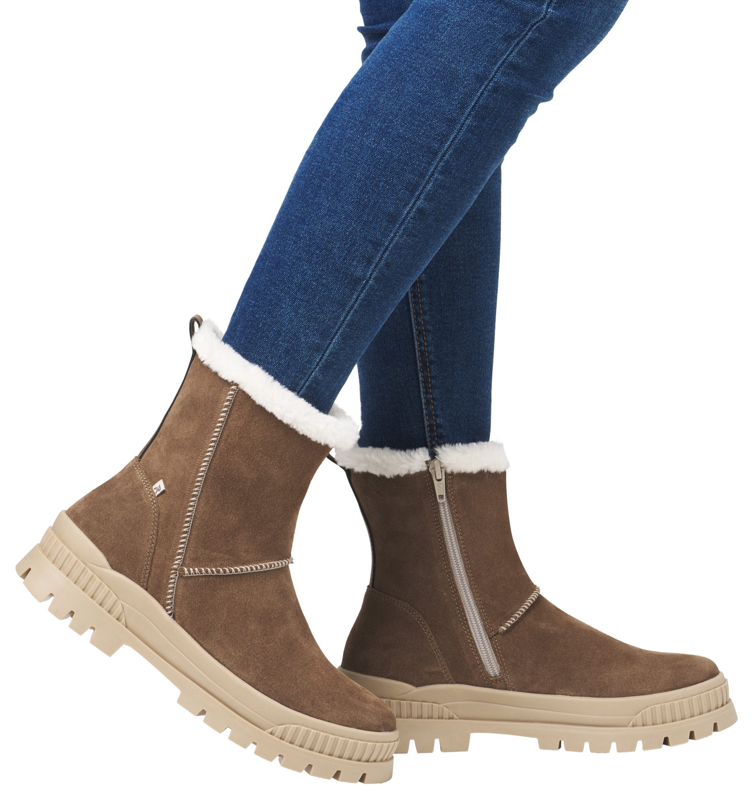 Rieker EVOLUTION Winterlaarzen winter-enkellaars, outdoorlaarzen met fiber grip-loopzool
