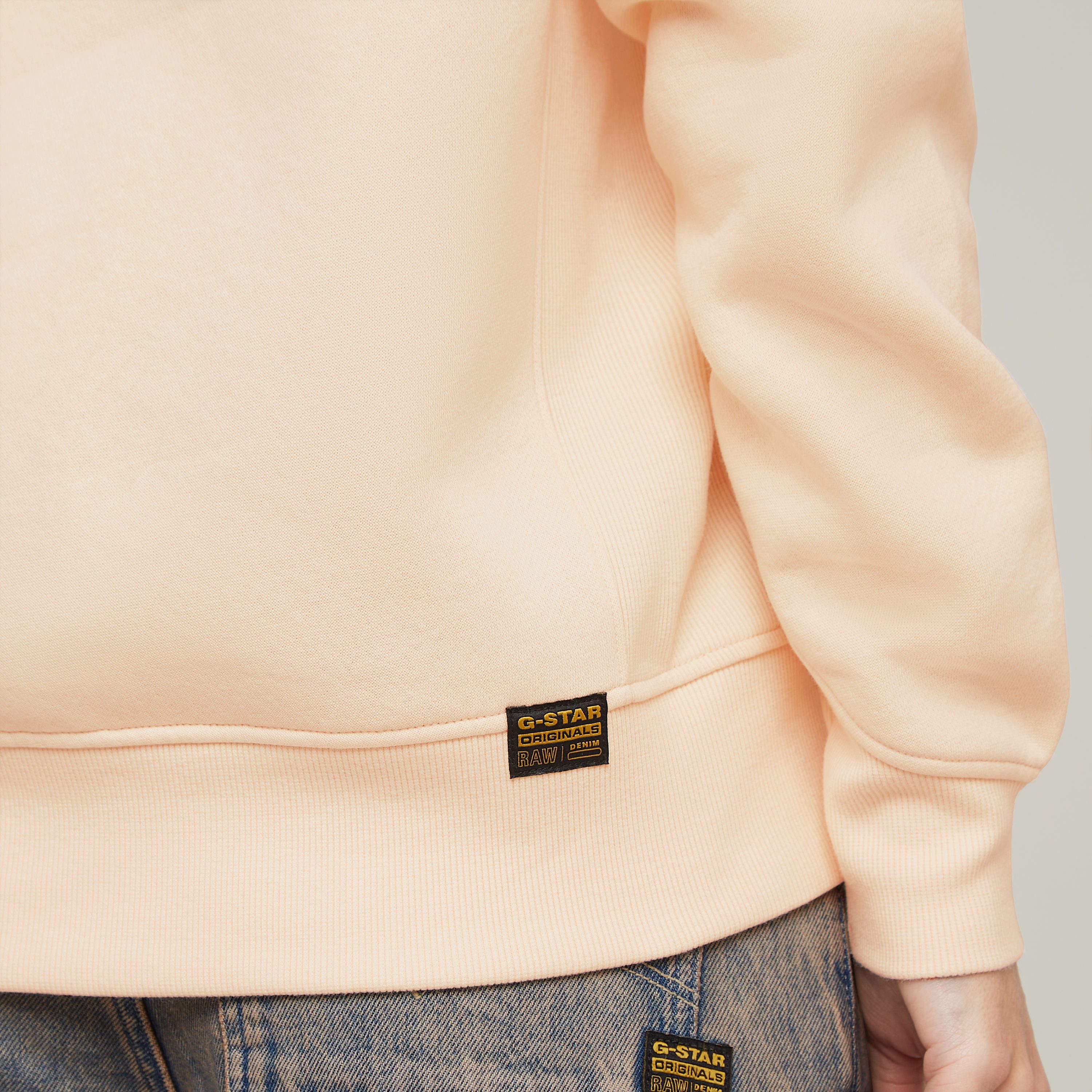 G-Star RAW Sweatshirt Premium core 2.0 met inzetstuk bij de halslijn
