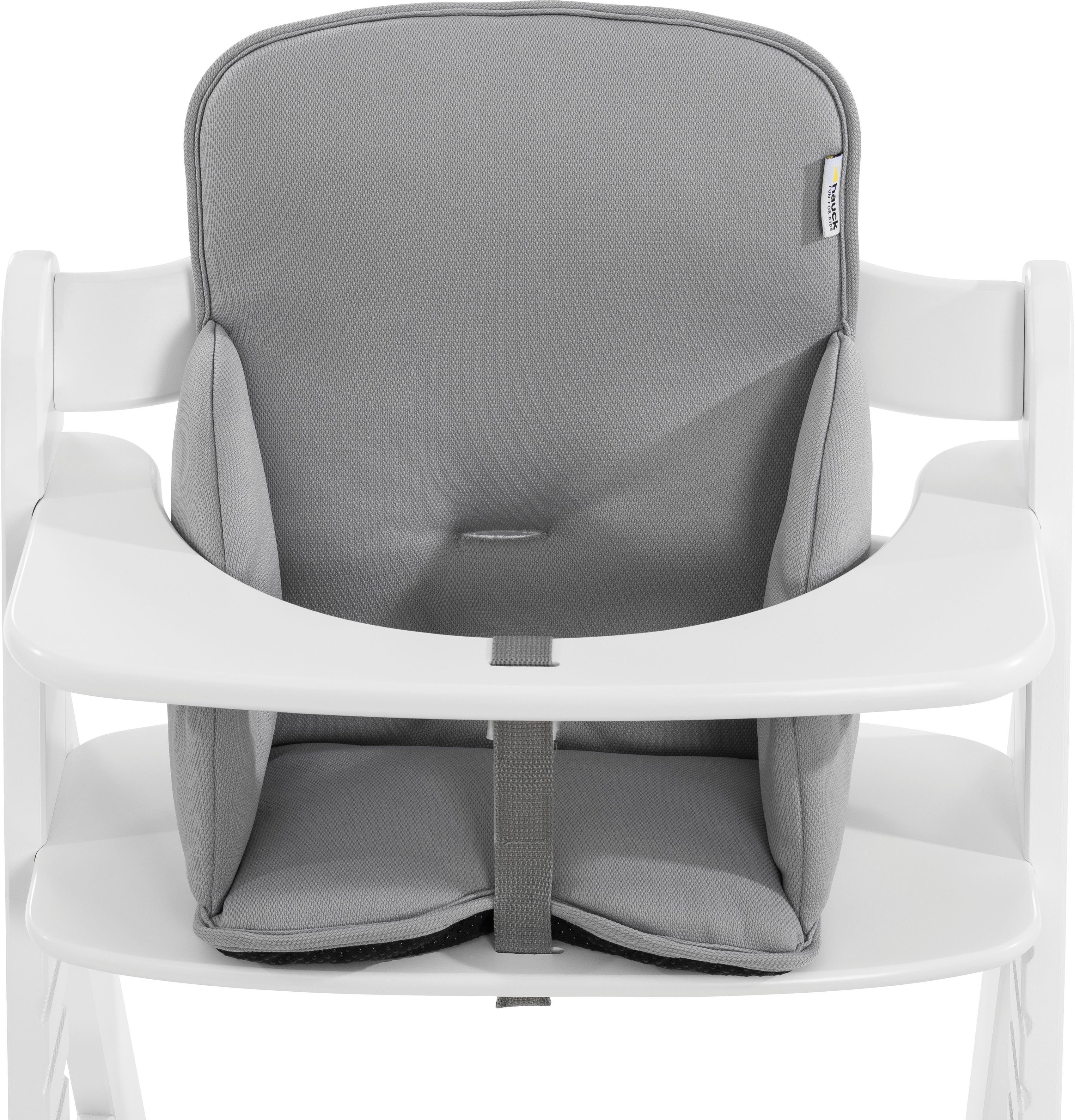 Hauck Stoelverkleiner Alpha Cosy Comfort, stretch grey voor de alpha+ houten kinderstoel