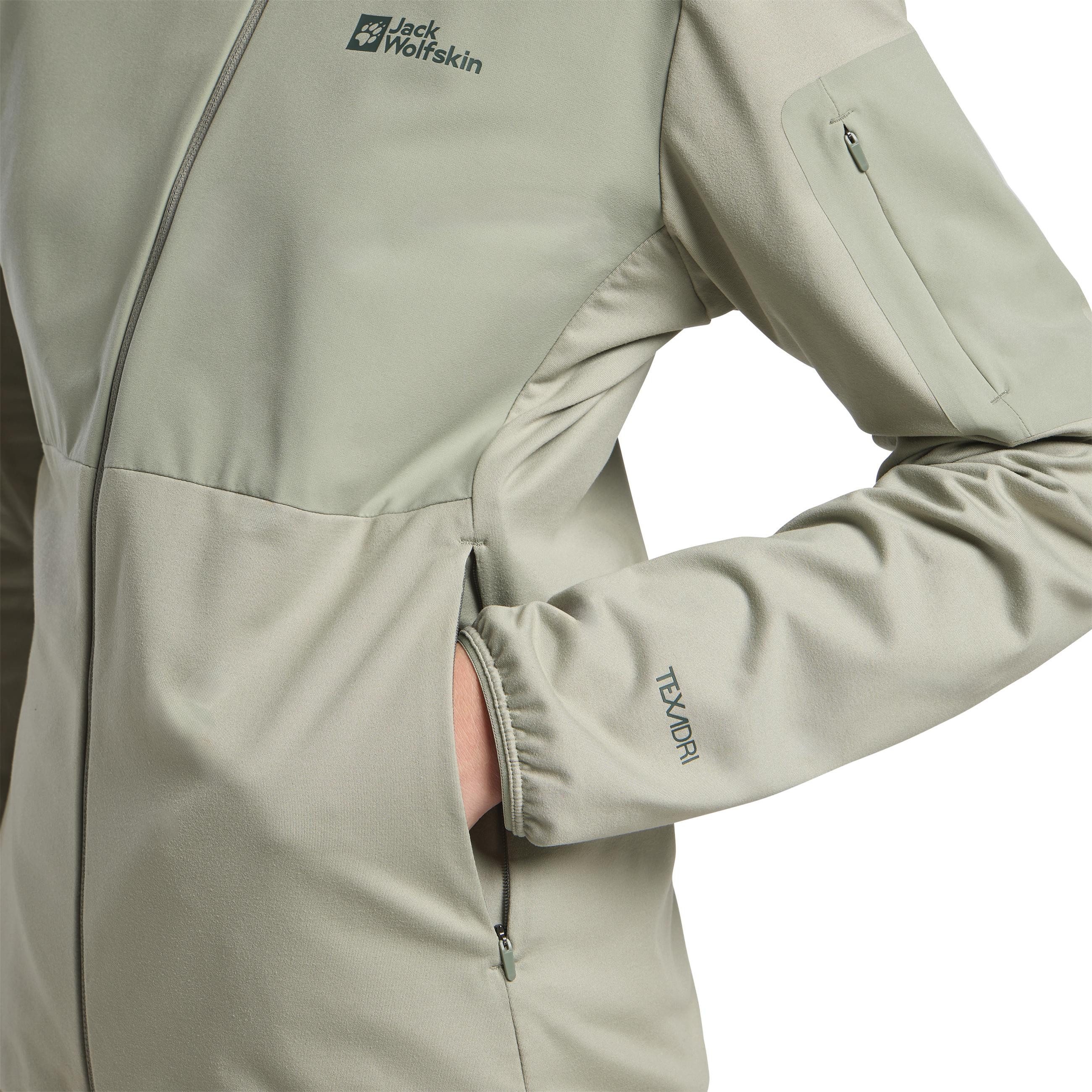 Jack Wolfskin Fleecejack met capuchon PRELIGHT TRAIL HOODY W