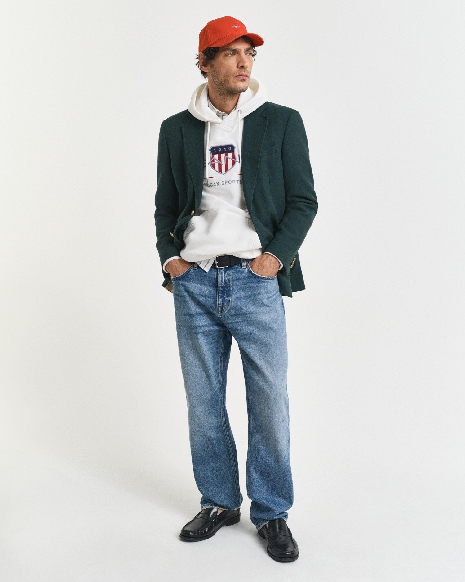 Gant Hoodie REG ARCHIVE SHIELD HOODIE met modieuze logo-borduursel op de borst