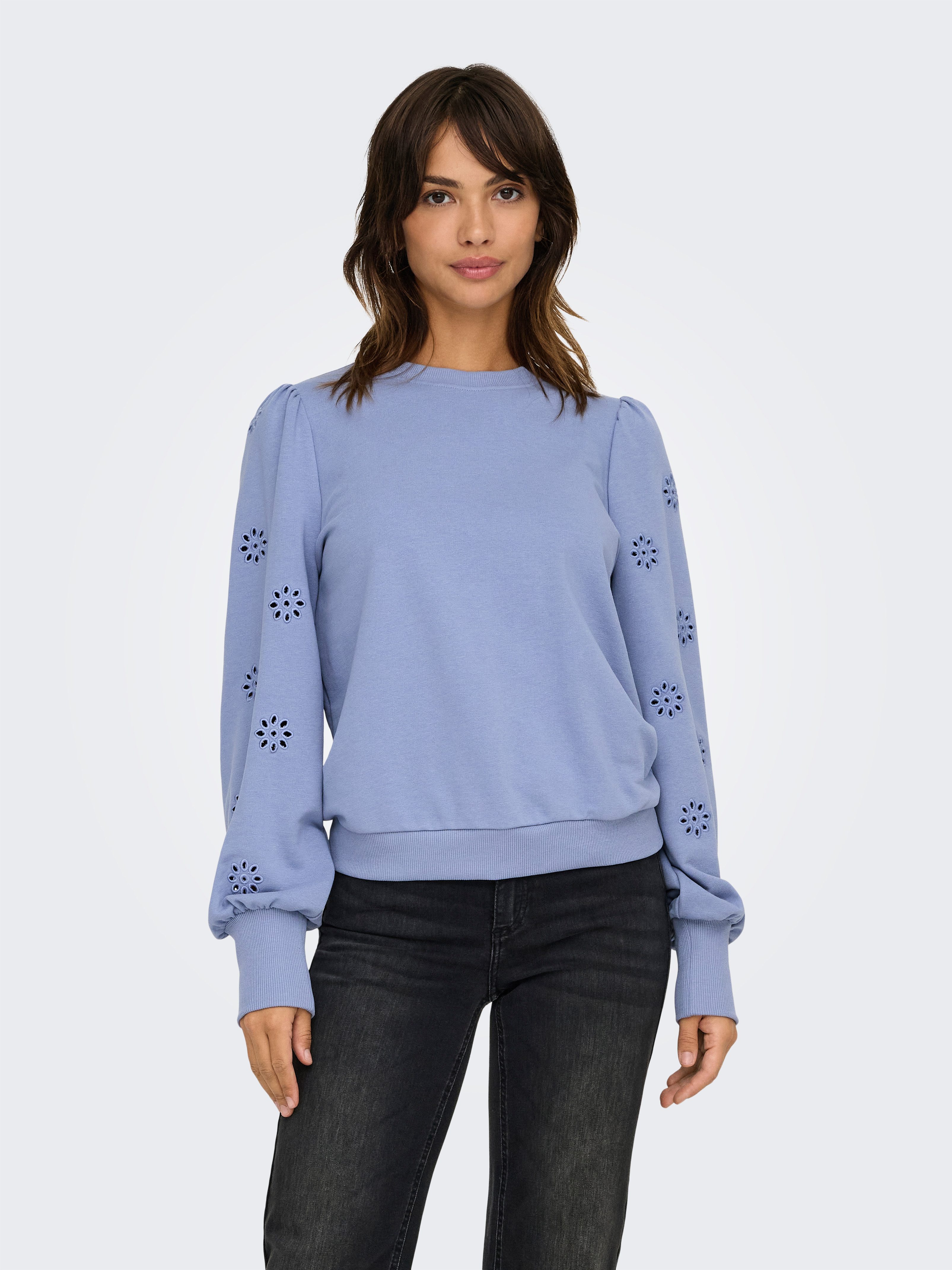 Only Sweatshirt ONLFEMME L/S PUFF EMBROIDERY UB SWT