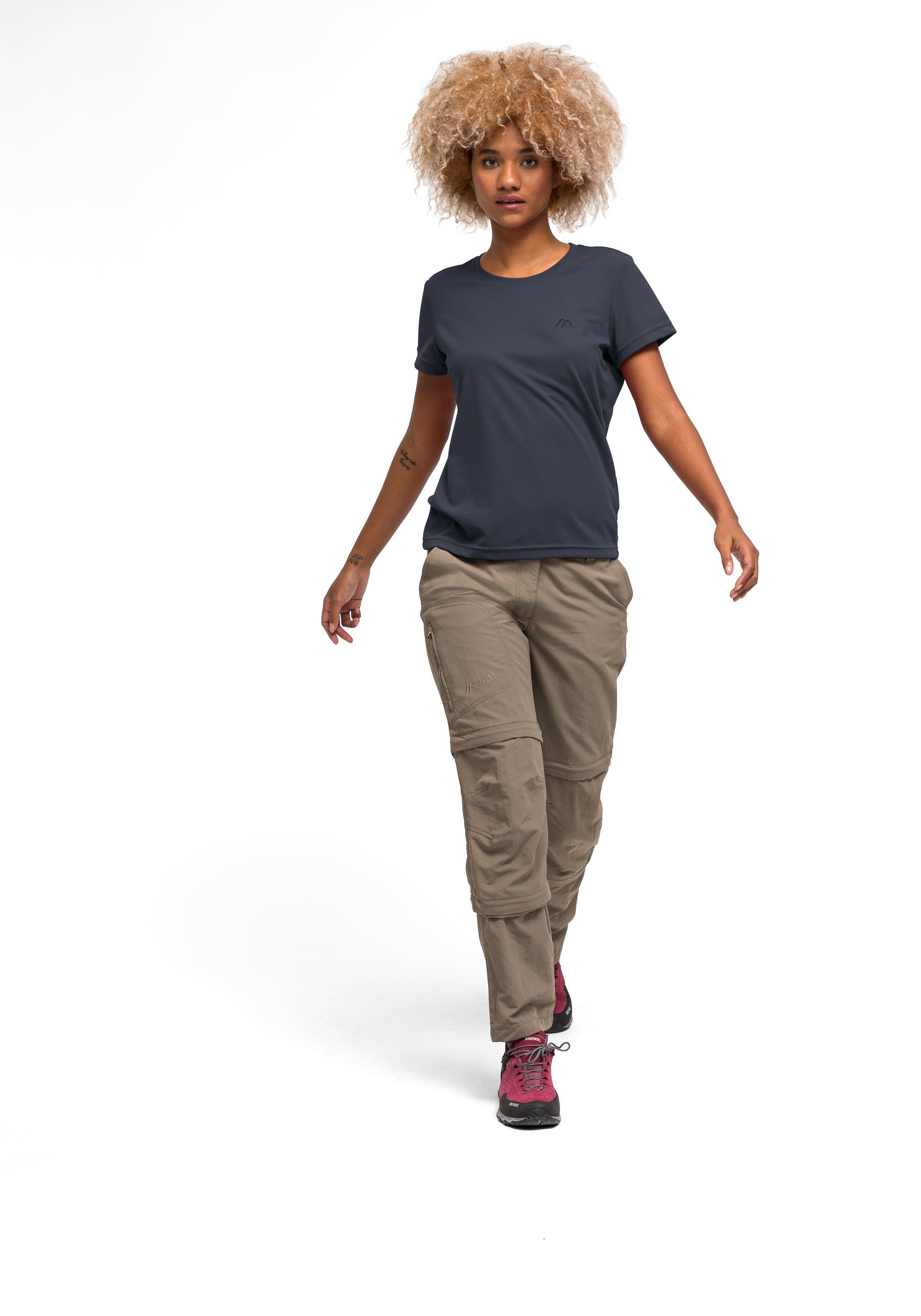 Maier Sports Functioneel shirt Waltraud Dames T-shirt, sneldrogend vrijetijdsshirt, regular fit