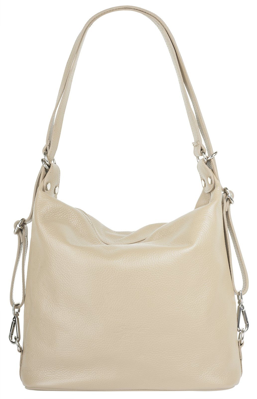 Samantha Look Shopper echt leer, made in italy dames shoppers bruin