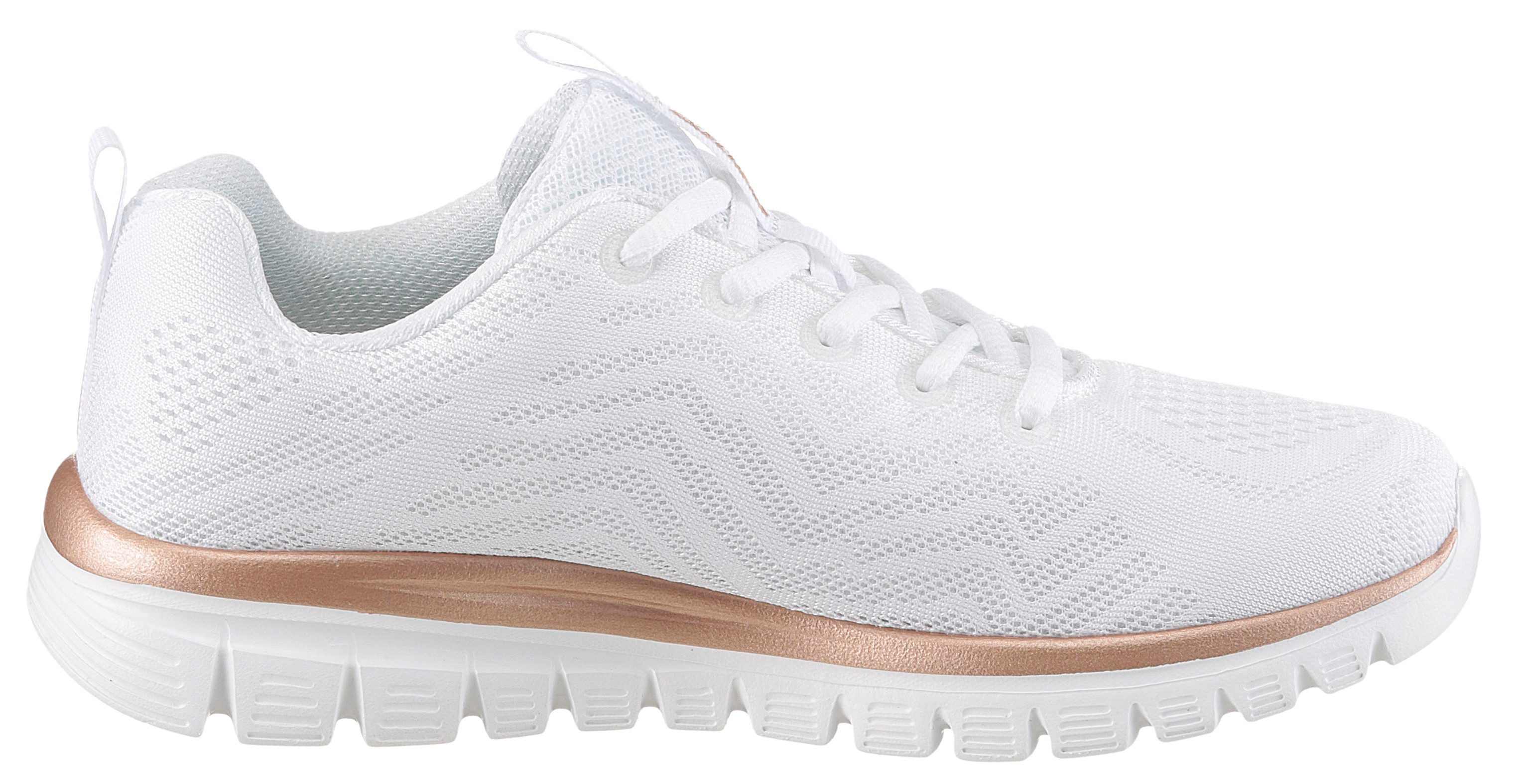 Skechers Sneakers Graceful - Get Connected Vrijetijdsschoen, lage schoen, veterschoen met memory foam