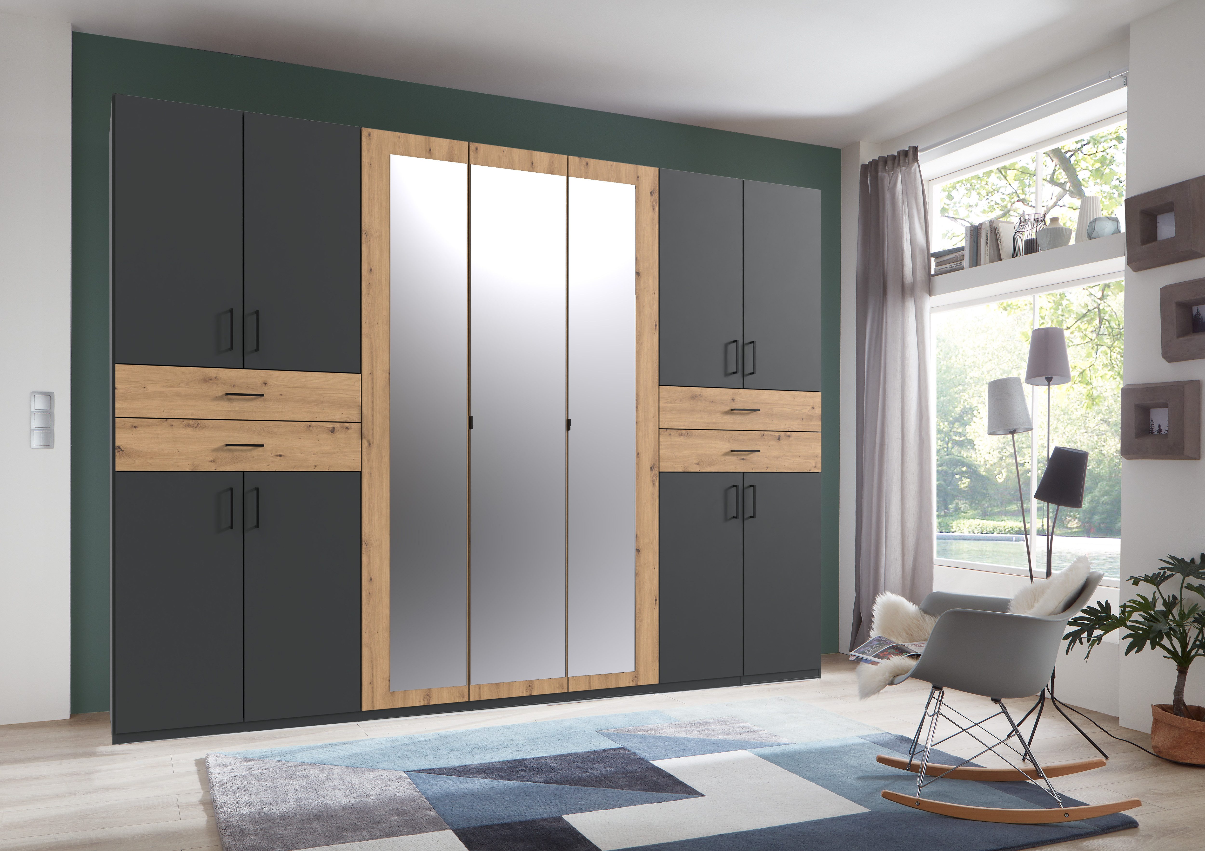 Wimex Kledingkast Taiga kledingkast met spiegel OTTOs Choice besteller met lades op comfortabele hoogte, garderobe slaapkamerkast