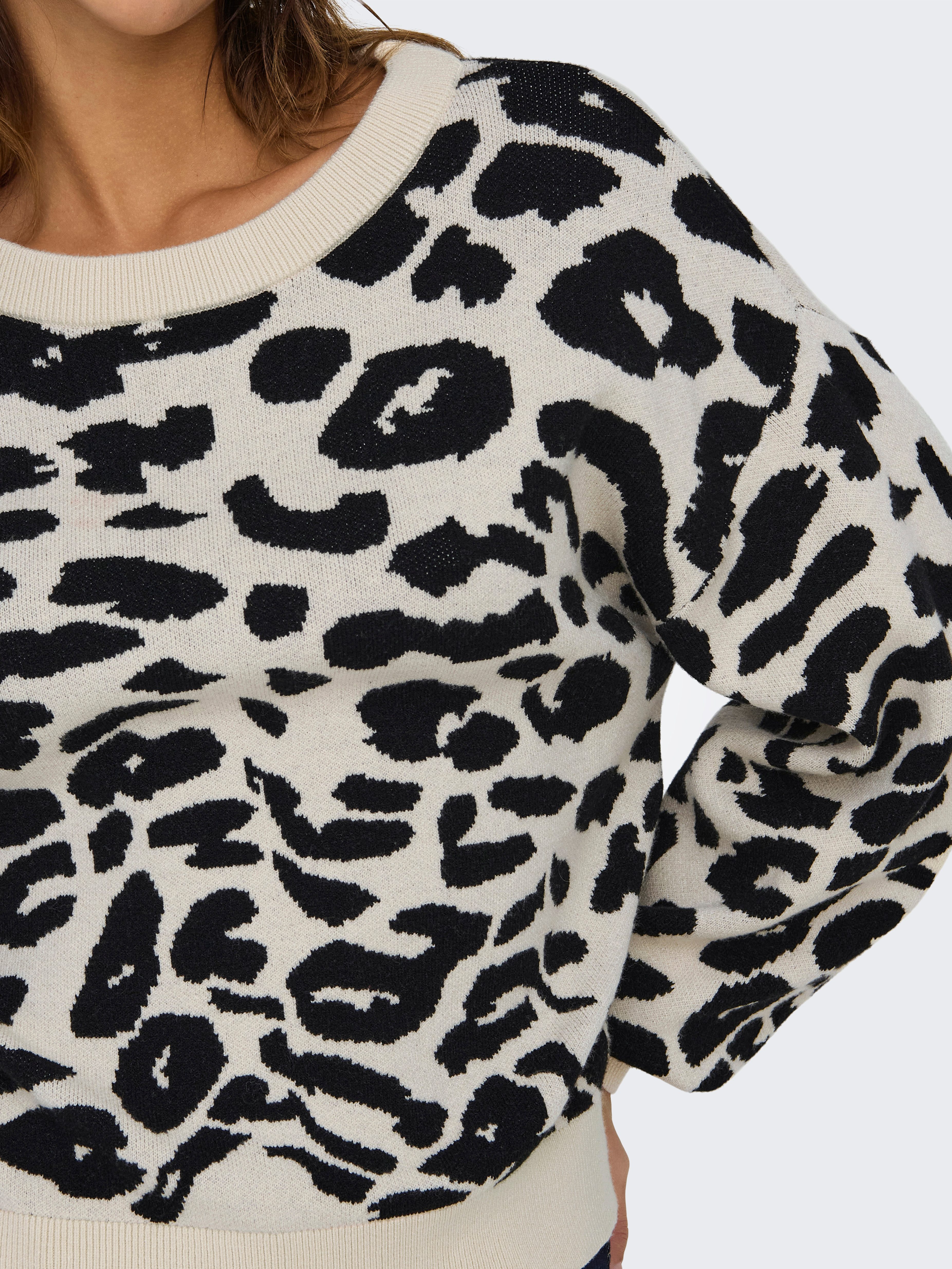 Only Trui met ronde hals ONLLIMA LIFE LS JQ O-NECK KNT