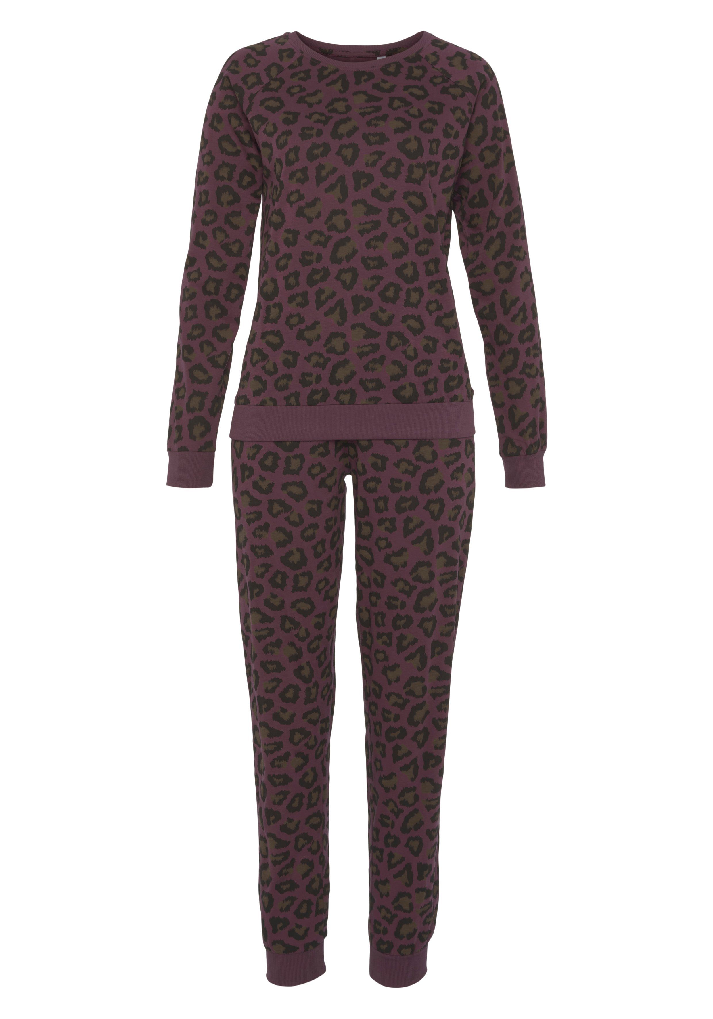 Vivance Dreams Pyjama met tonale dierenprint (2-delig)