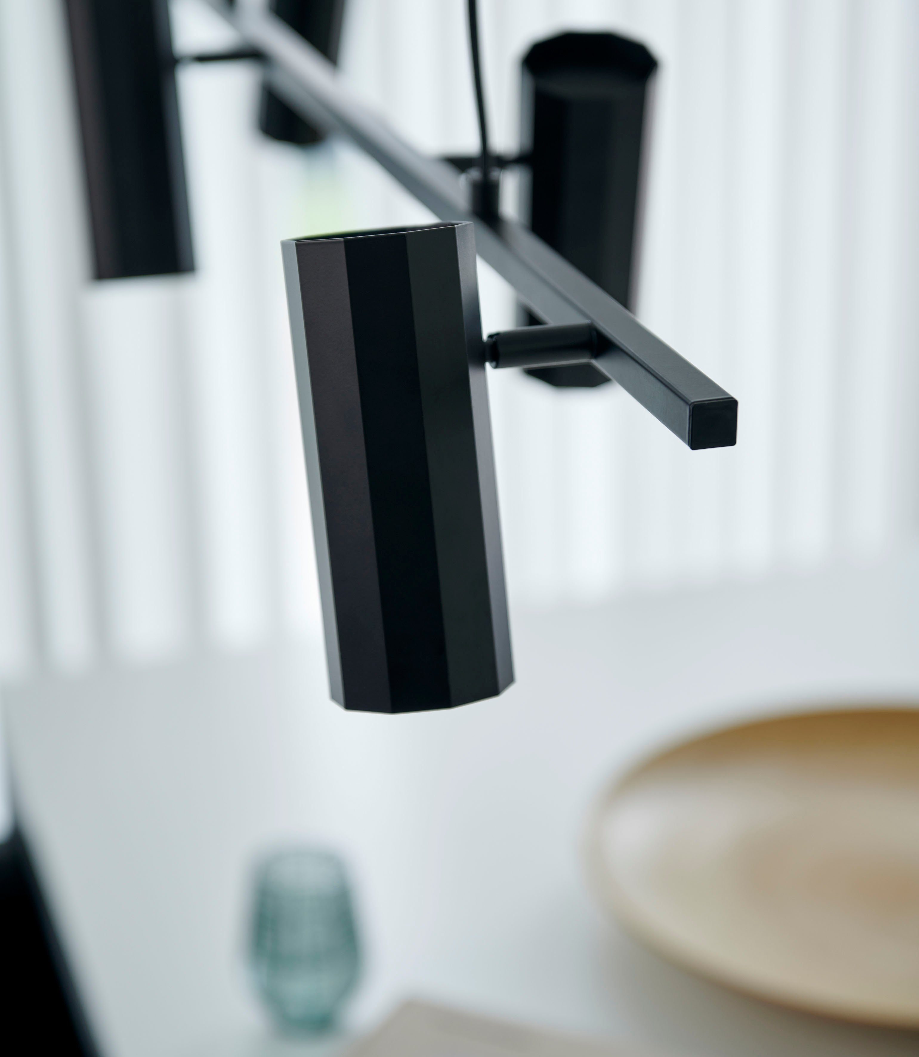 Nordlux Hanglamp Alanis Minimalistisch ontwerp, 10-zijdig profiel, matte messing-look (1 stuk)