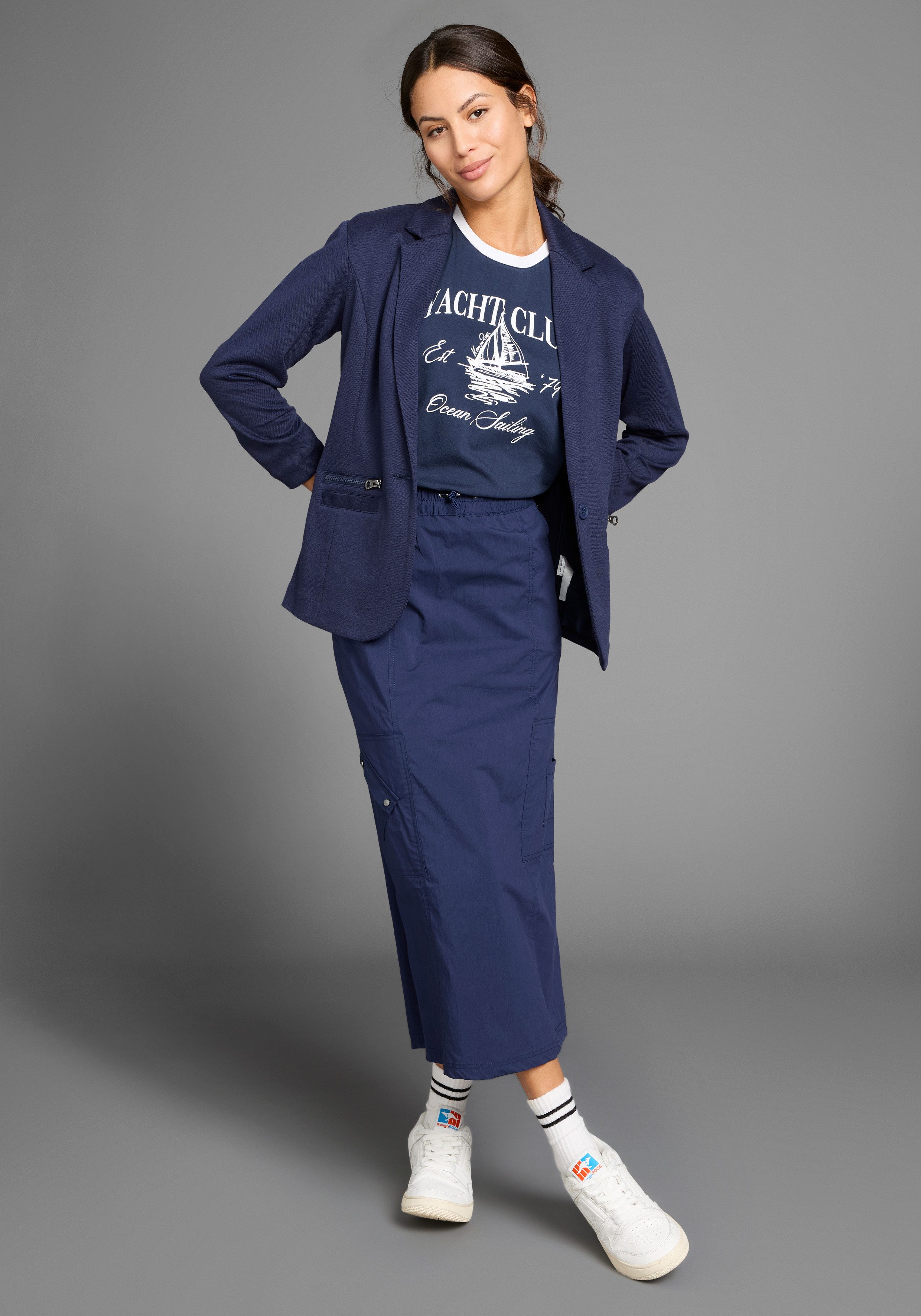 KangaROOS Cargorok met elastische taille en split achter