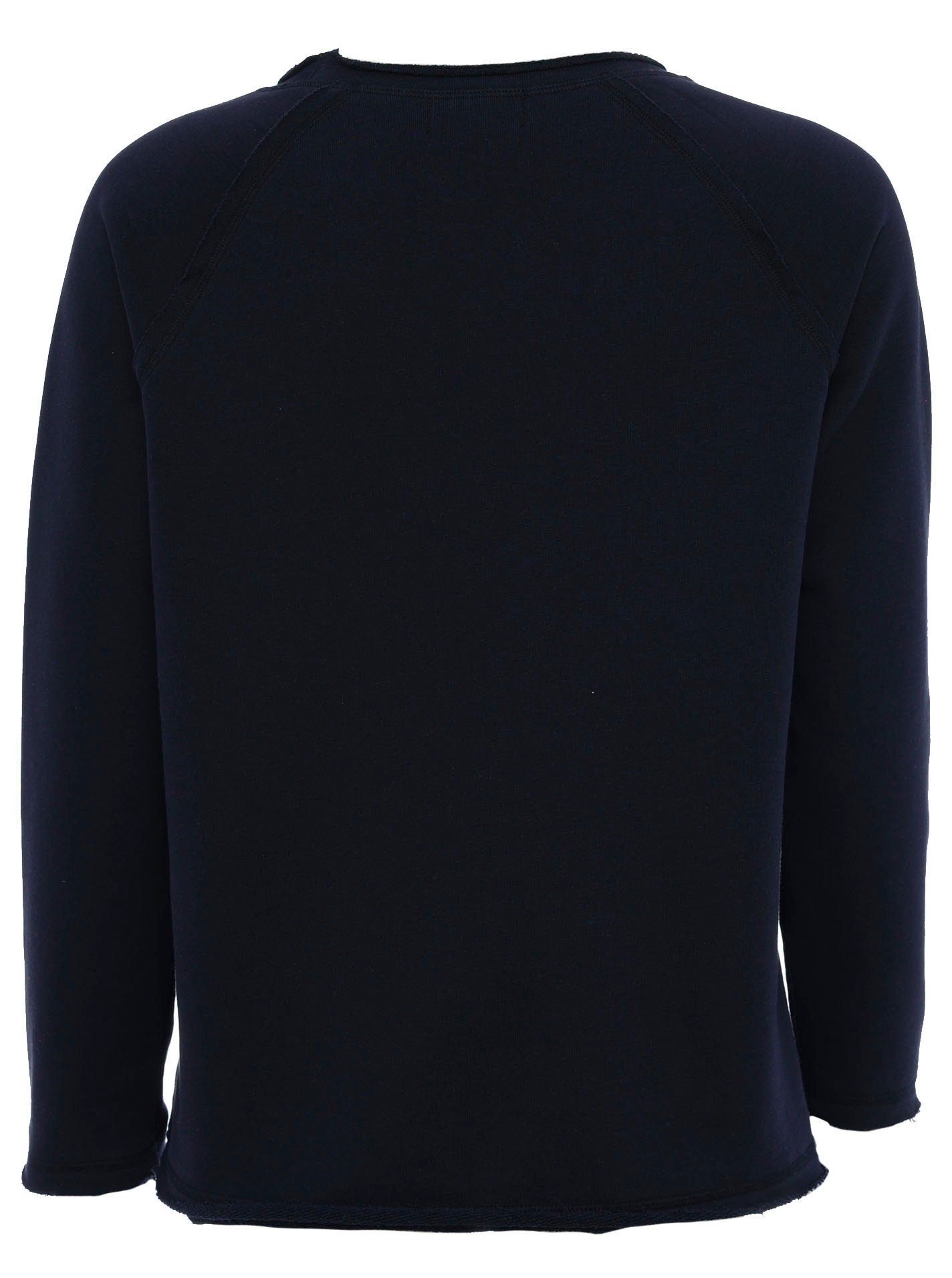 Zwillingsherz Shirt met lange mouwen met "ocean love"-opdruk en used-look