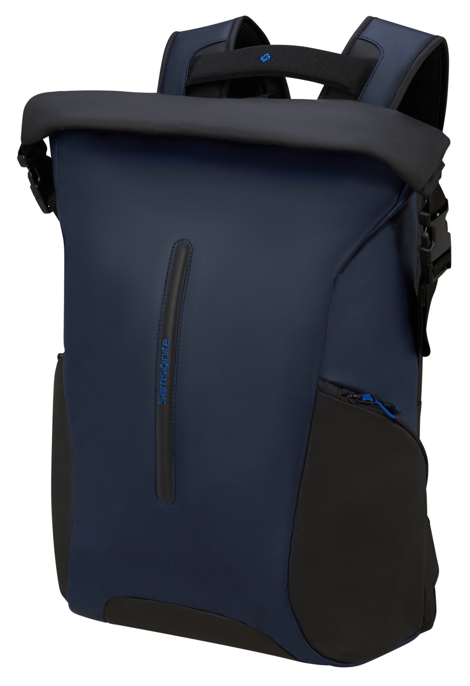 Samsonite Rugzak ECODIVER L Vrijetijdsrugzak laptoprugzak trolley-opsteeksysteem rolltop backpack unisex rugzakken blauw