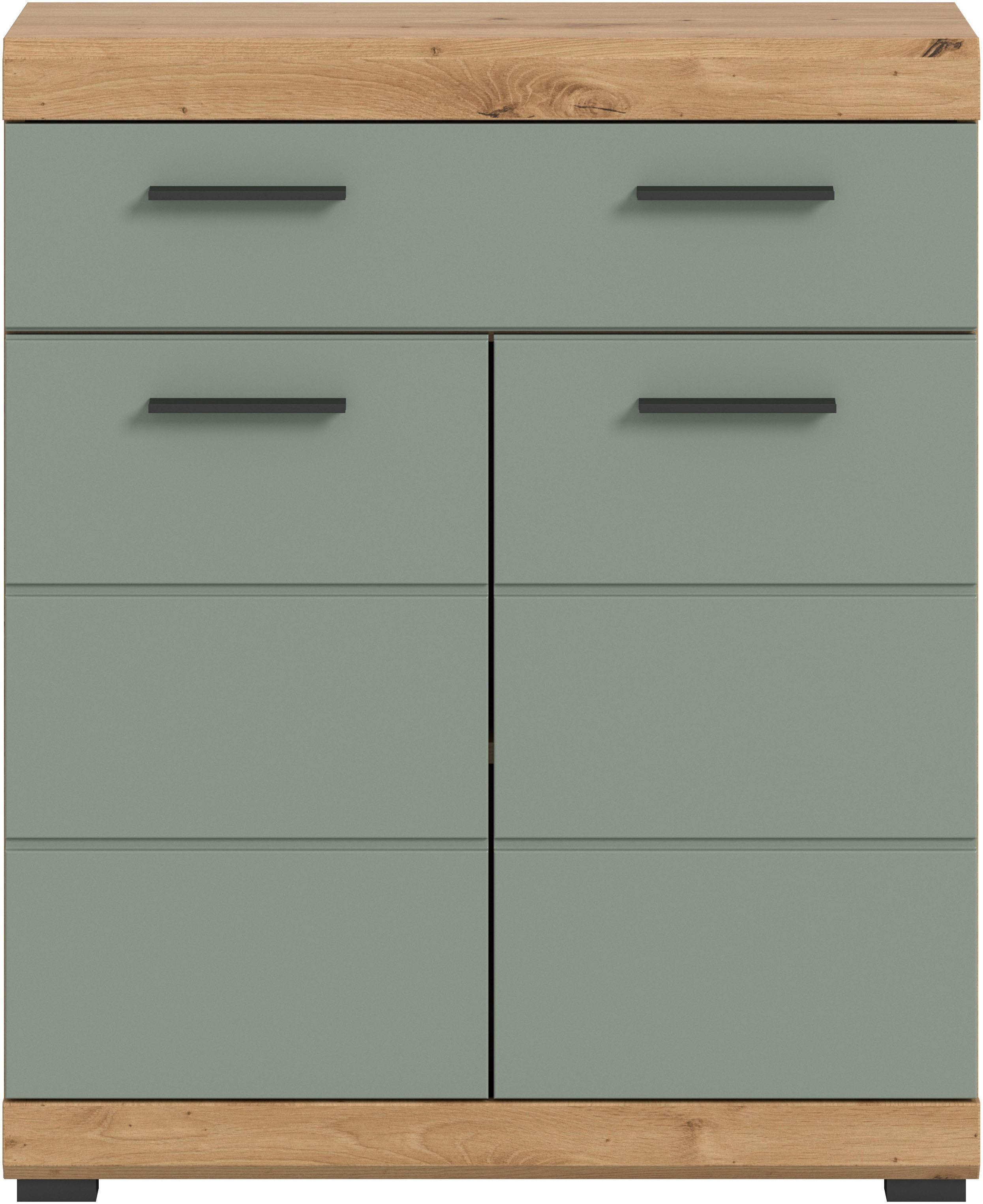 INOSIGN Onderkast Siena, breedte 74 cm, 2 deuren, 1 lade, 2 vakken, MDF-front in verschillende kleuren verkrijgbaar, badkamermeubels, badkamerkast, commode, badkamer