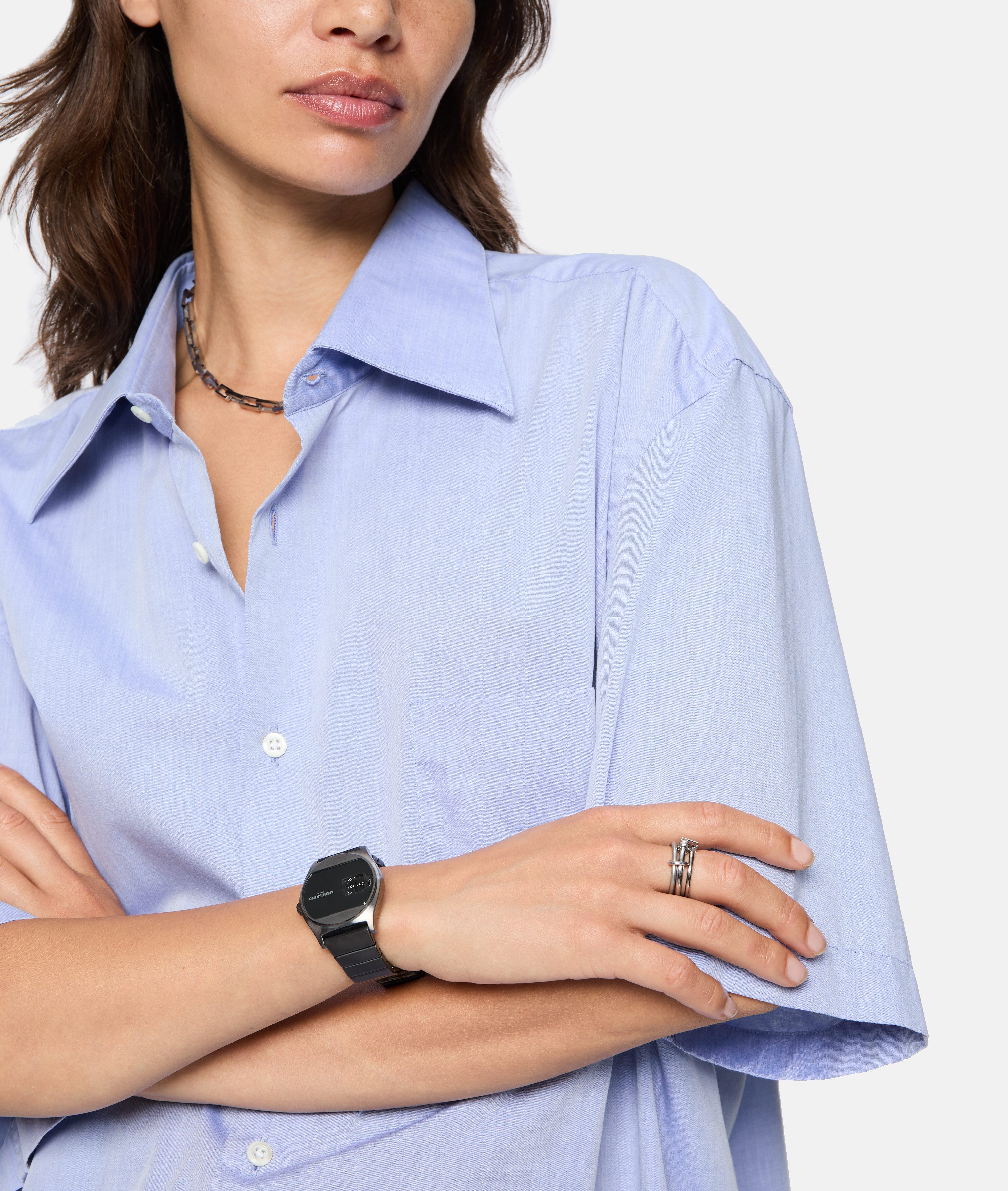 Liebeskind Berlin Kwartshorloge Vinyl Vision Horloge, dameshorloge, stalen band, analoog