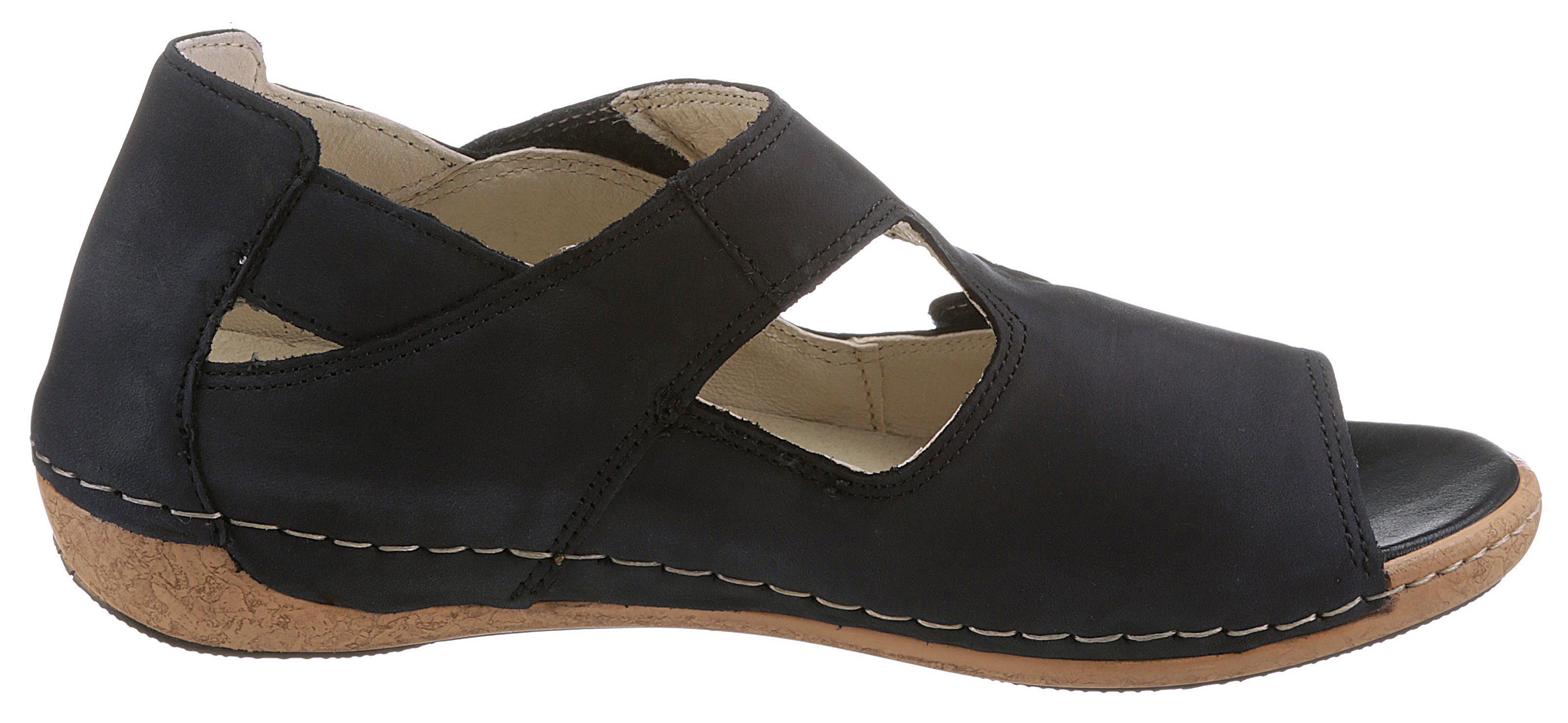 Waldläufer Sandalen HELIETT zomerschoen, sandaal, sleehak, met randstiksel, h-breedte