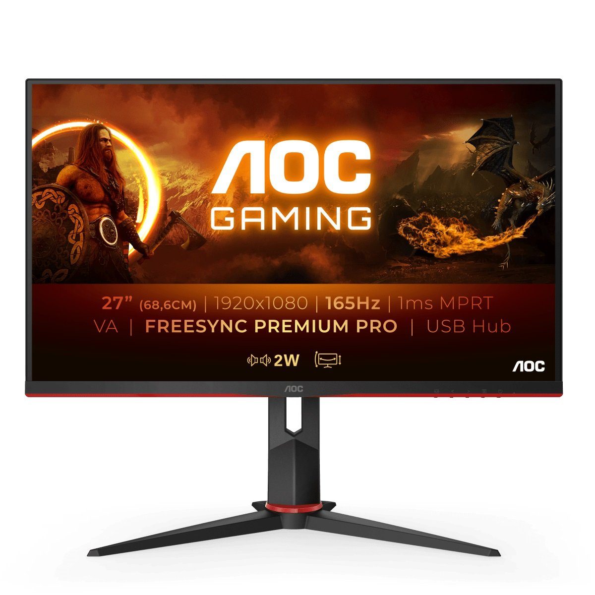 AOC Gaming-monitor 27G2SU/BK, 68,6 cm / 27"