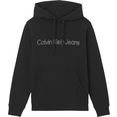 calvin klein hoodie monochrome institutional hoody zwart