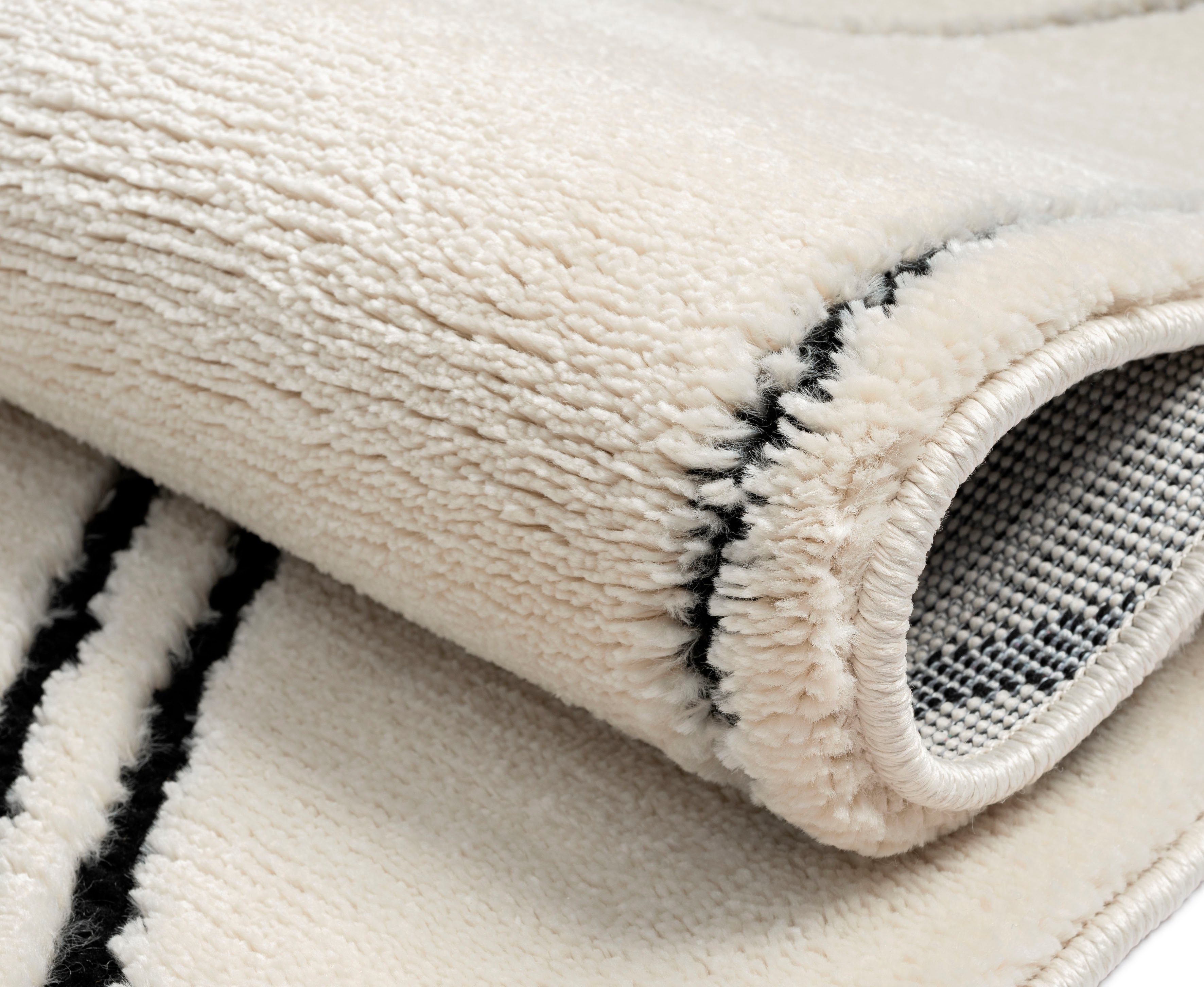 Myflair Möbel & Accessoires Hoogpolig vloerkleed Marokkaanse Tekenlijn, MAGAZIJNOPRUIMING! modern, marokkaans ontwerp, fluffy zacht door hoogpolig