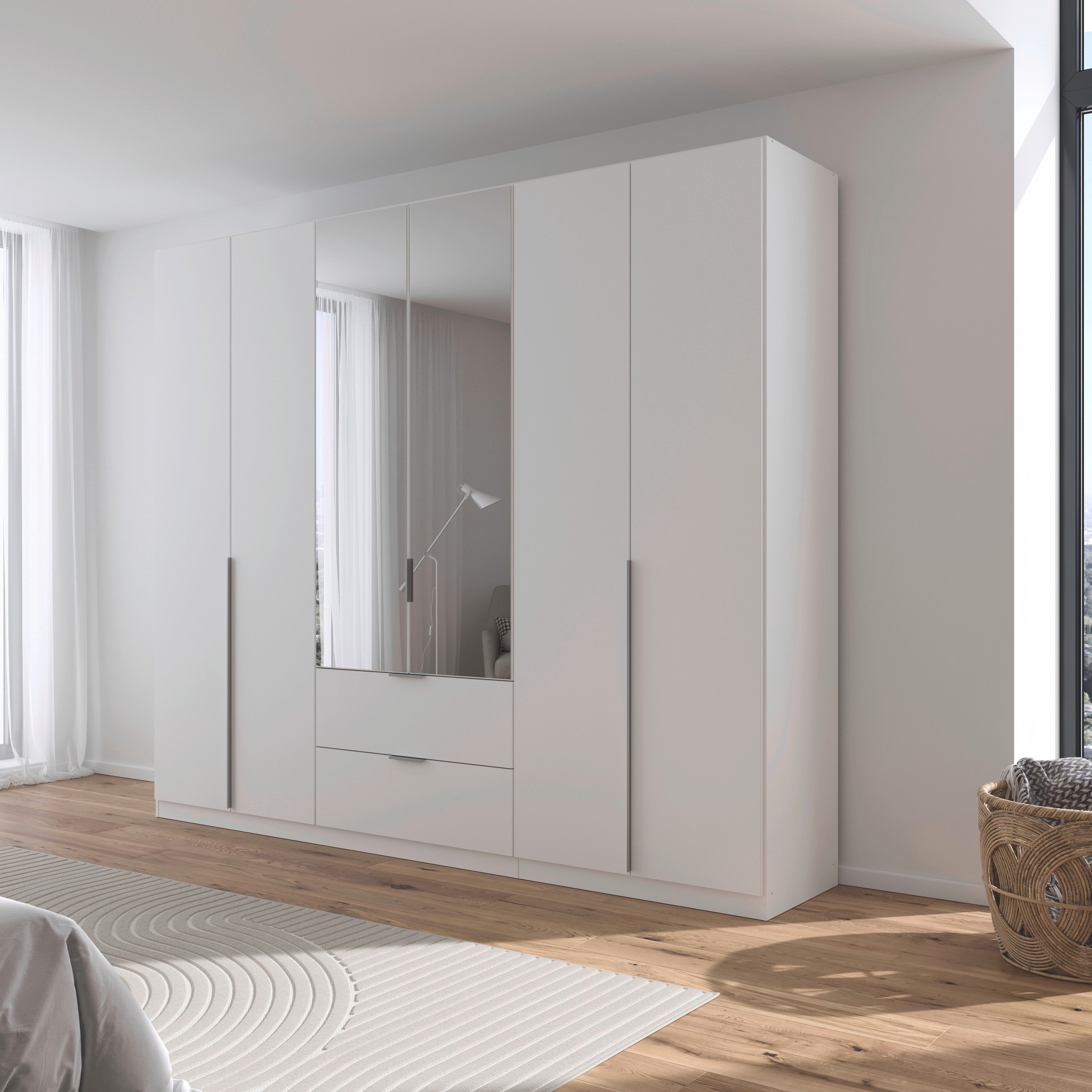 rauch Draaideurkast Kledingkast kast garderobe AGORDO met decor- of hoogglansfront