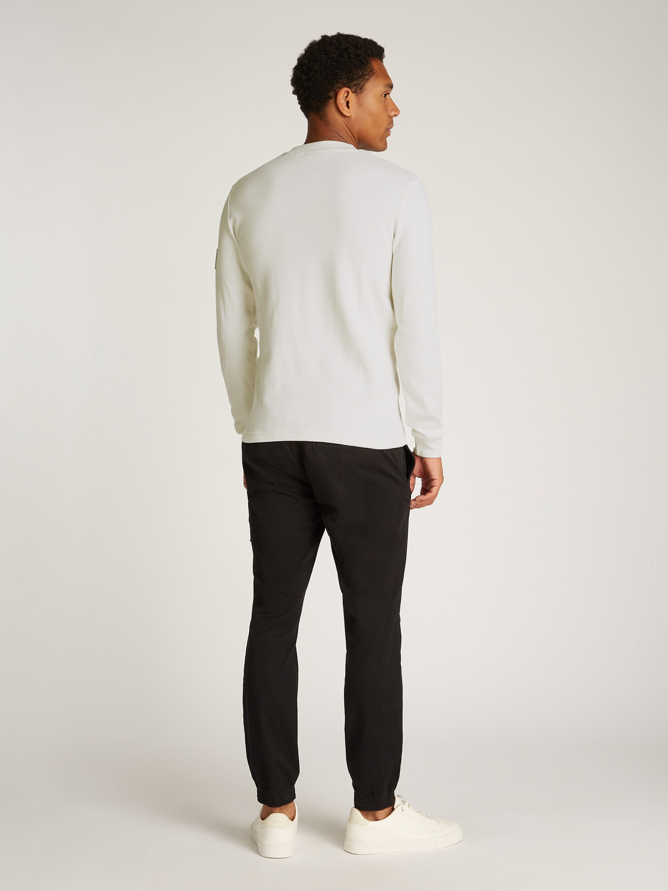 Calvin Klein Shirt met lange mouwen BADGE WAFFLE LS TEE