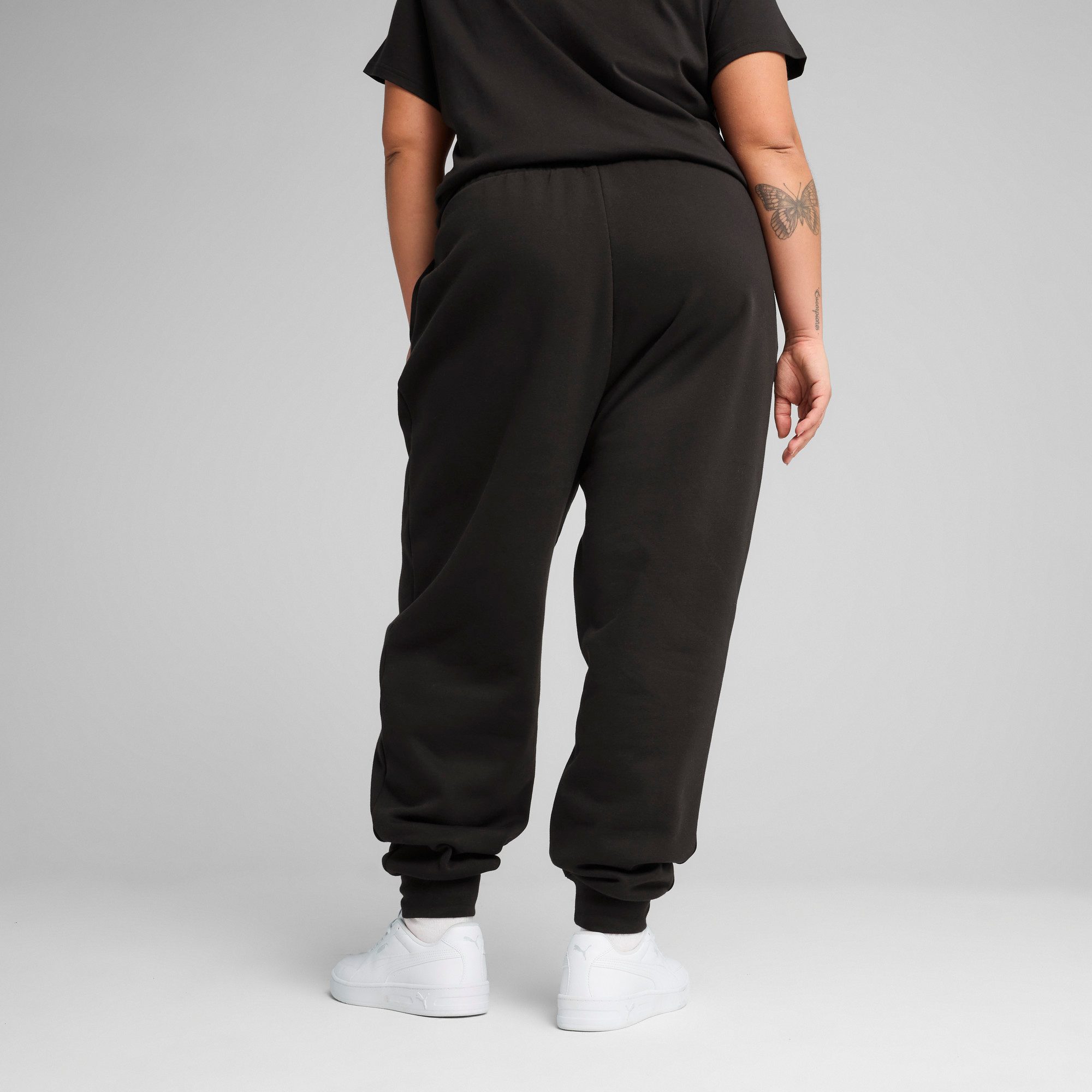 PUMA Trainingsbroek ESS SMALL NO. 1 LOGO COMFORT HIGH-WAIST SWEATPANTS FL CL