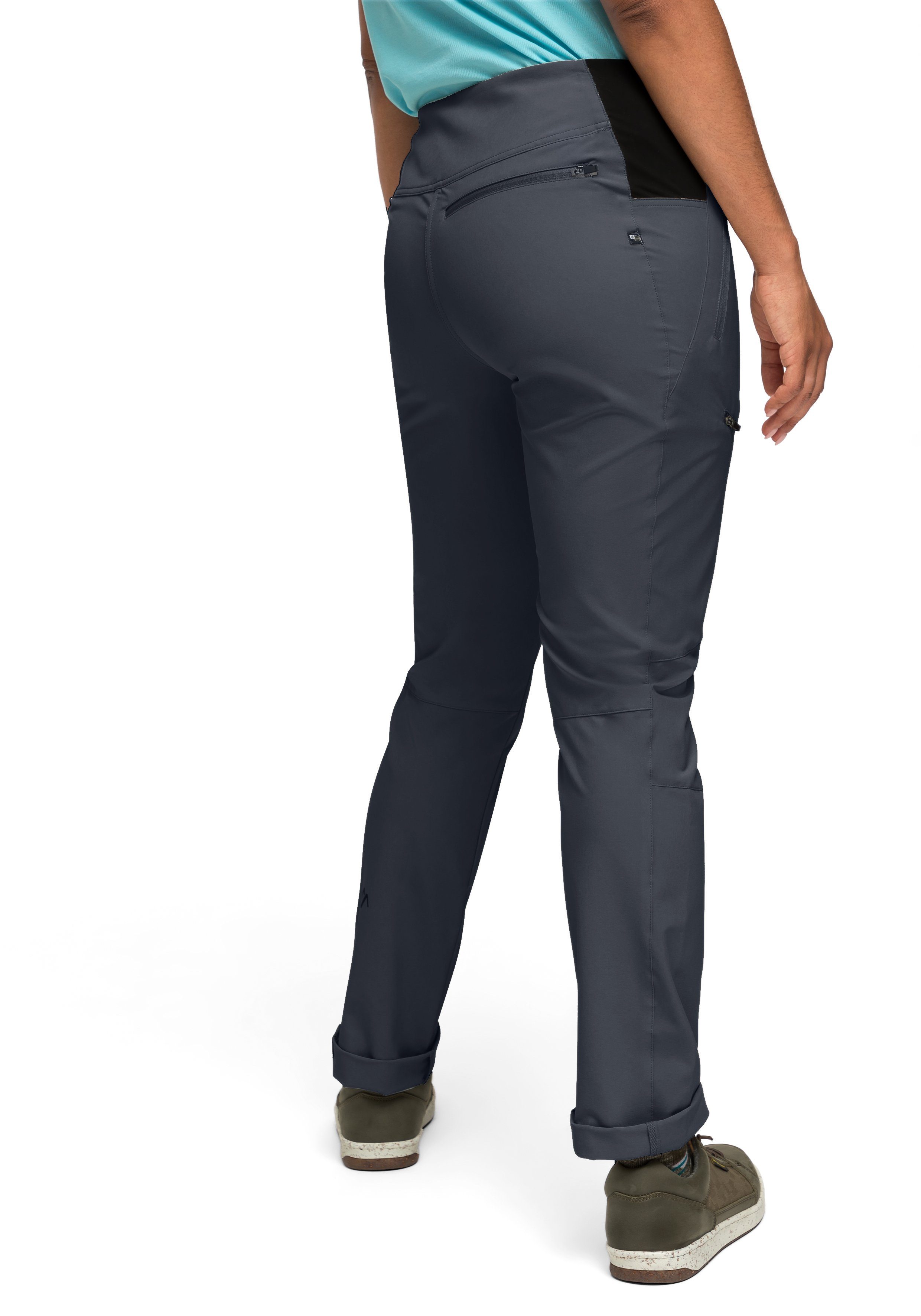 Maier Sports Outdoorbroek Latit Slim Vario W Dames wandelbroek, lange outdoorbroek, trekkingbroek slim