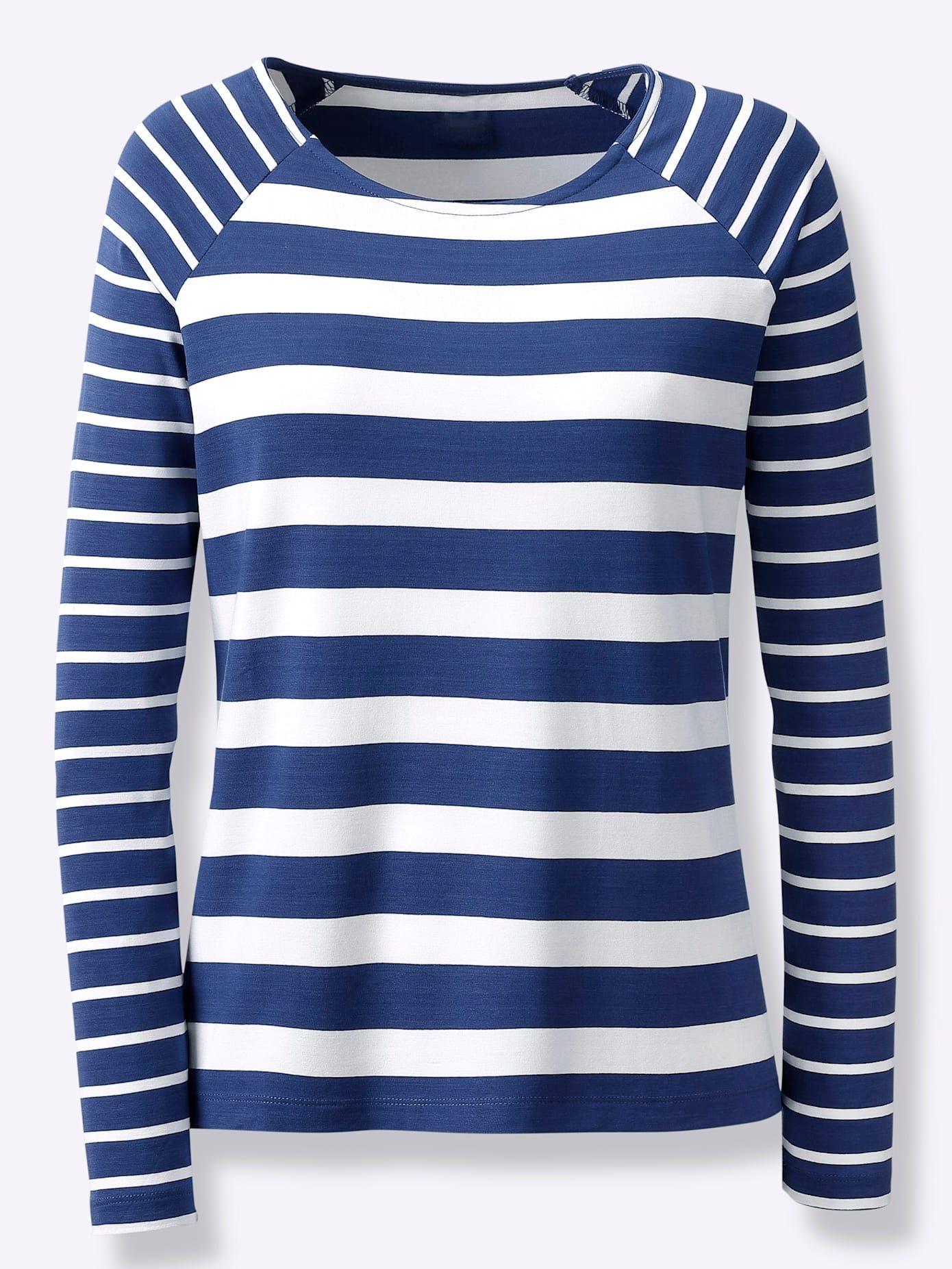 heine Shirt met ronde hals Gestreept shirt (1-delig)