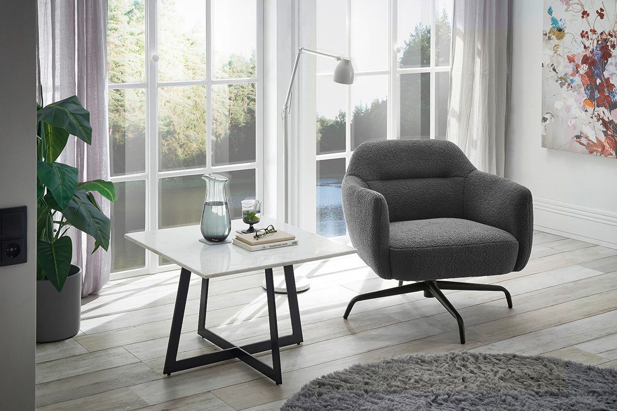 MCA furniture Loungestoel TAJO draaistoel met armleuningen (1 stuk)