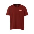 levi's t-shirt le ss relaxed fit tee met logoprint rood