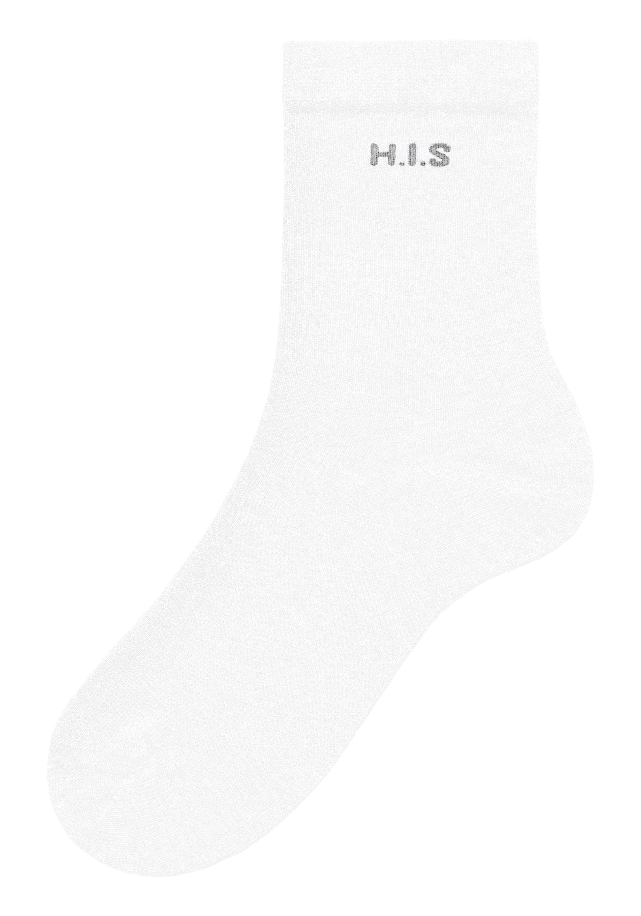 H.I.S Sokken met ingebreid logo (set, 16 paar)