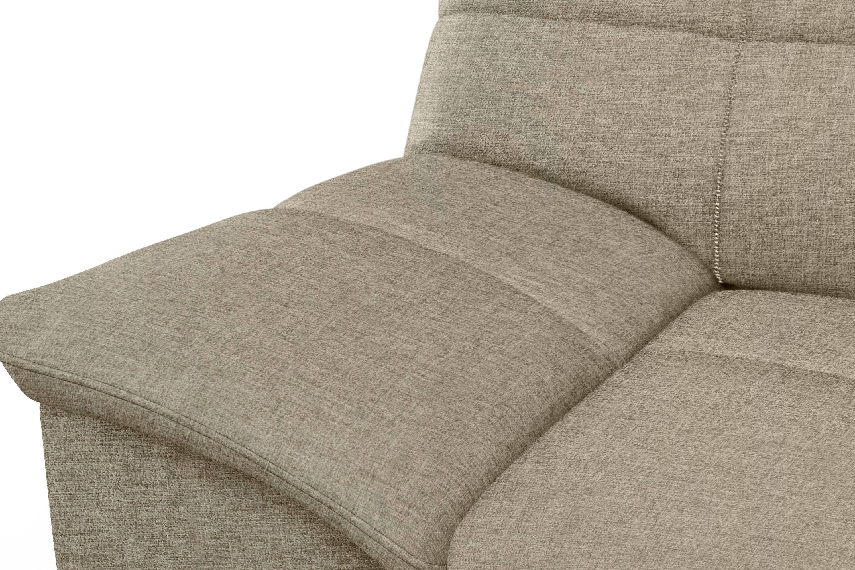 DOMO collection 3-zitsbank Splash, moderne stiksels in de zitting en rug, comfortabel,