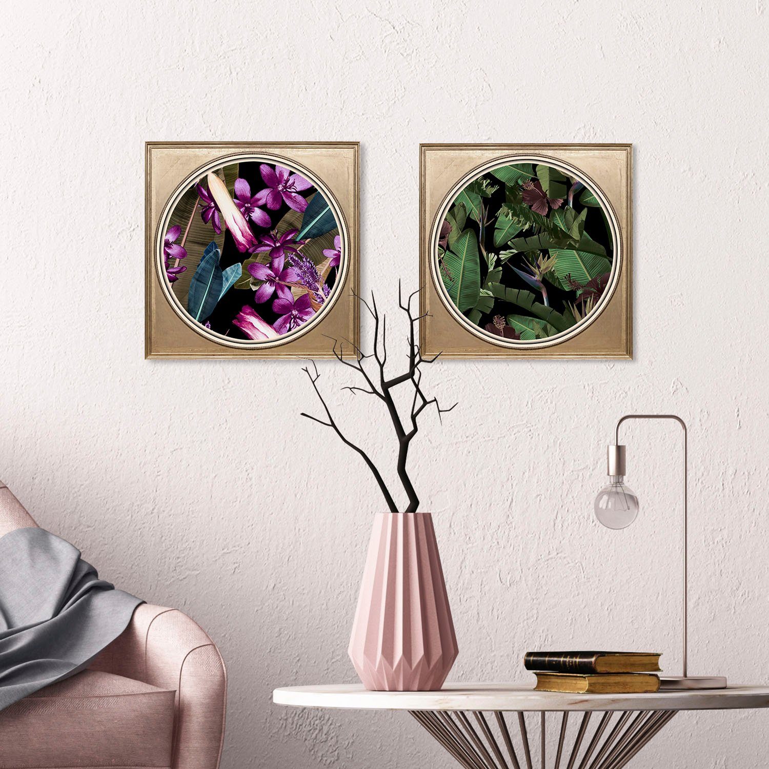 queence Artprint op acrylglas Bloemen Fine Art-print in galeriekwaliteit