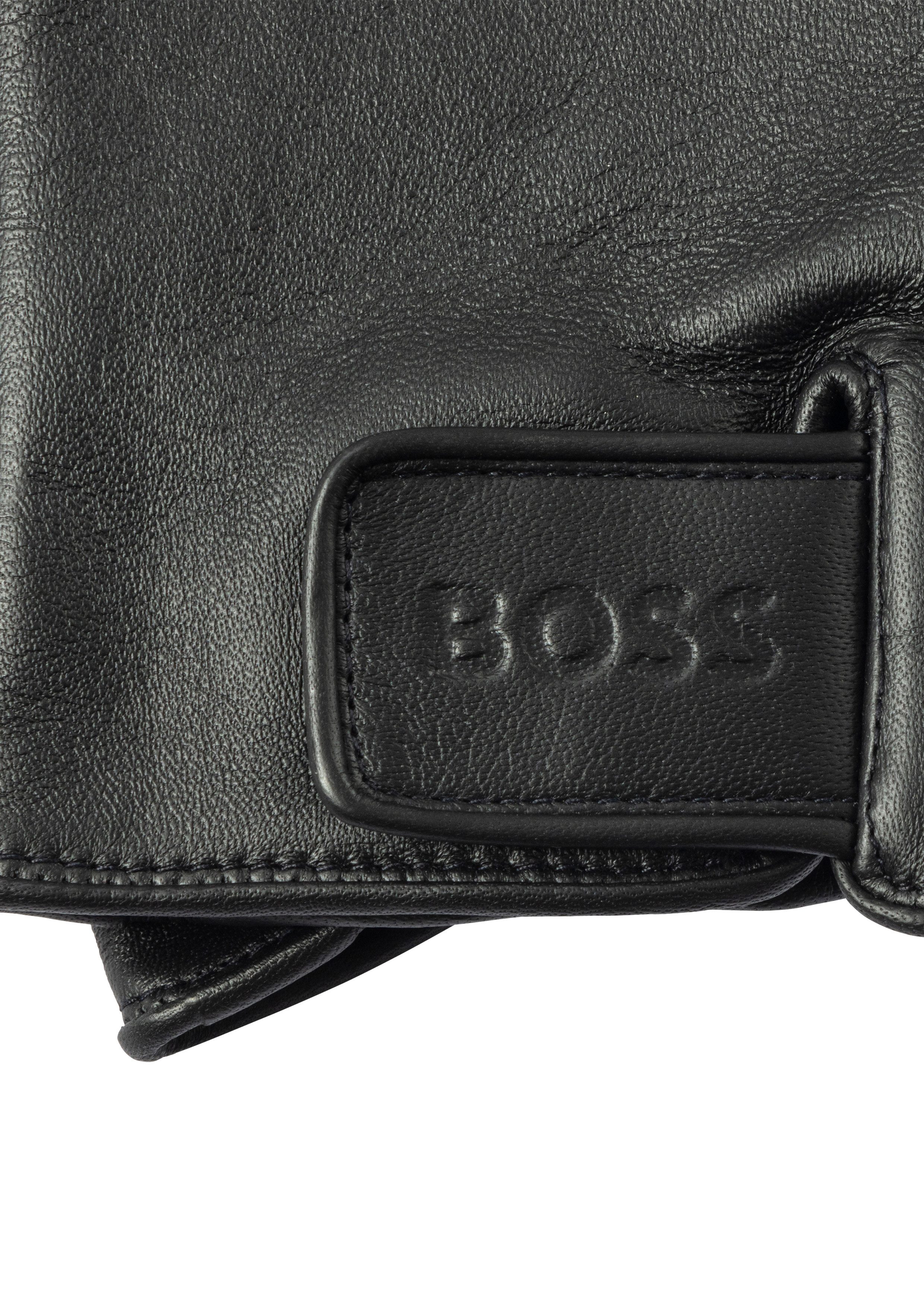 Boss Leren handschoenen Helkop1 met touch tech vingertoppen