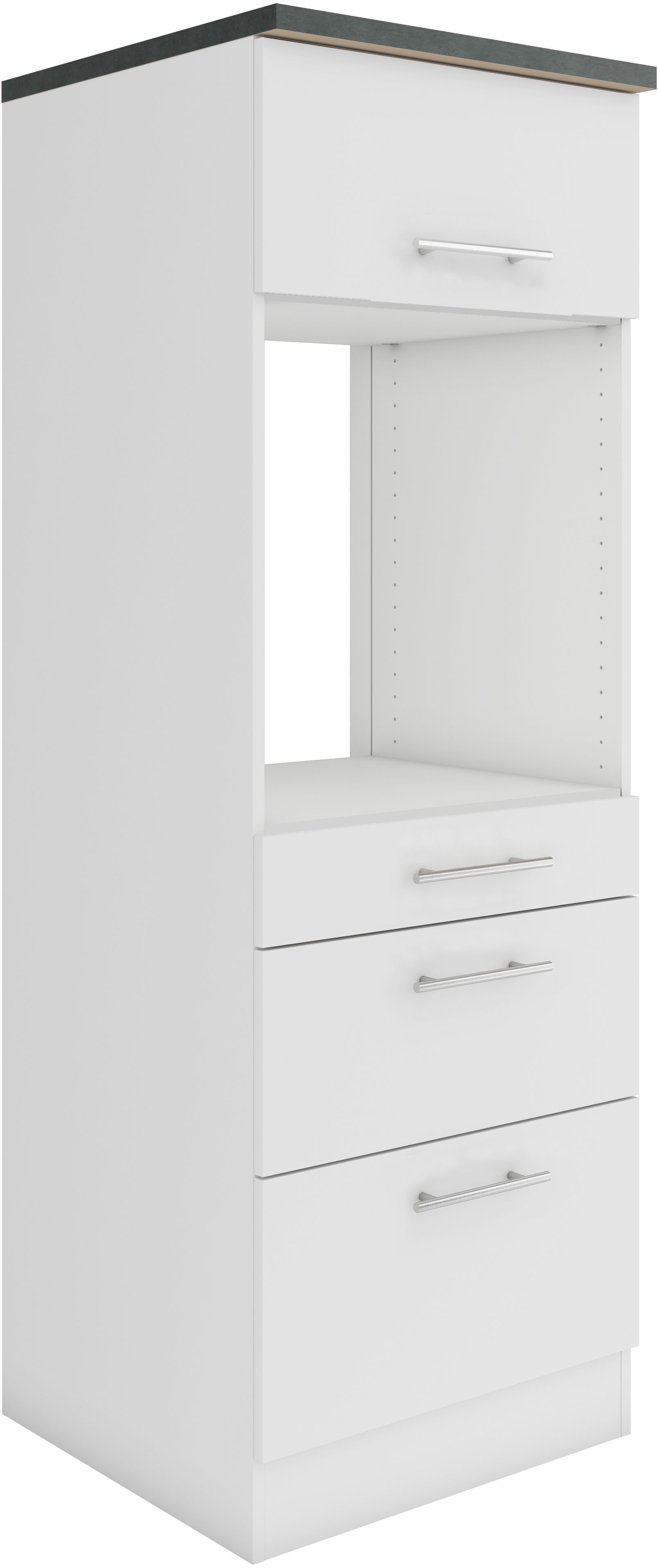 OPTIFIT Ovenombouwkast Bella Breedte 60 cm, met 3 lades en 1 klep ombouwkasten wit