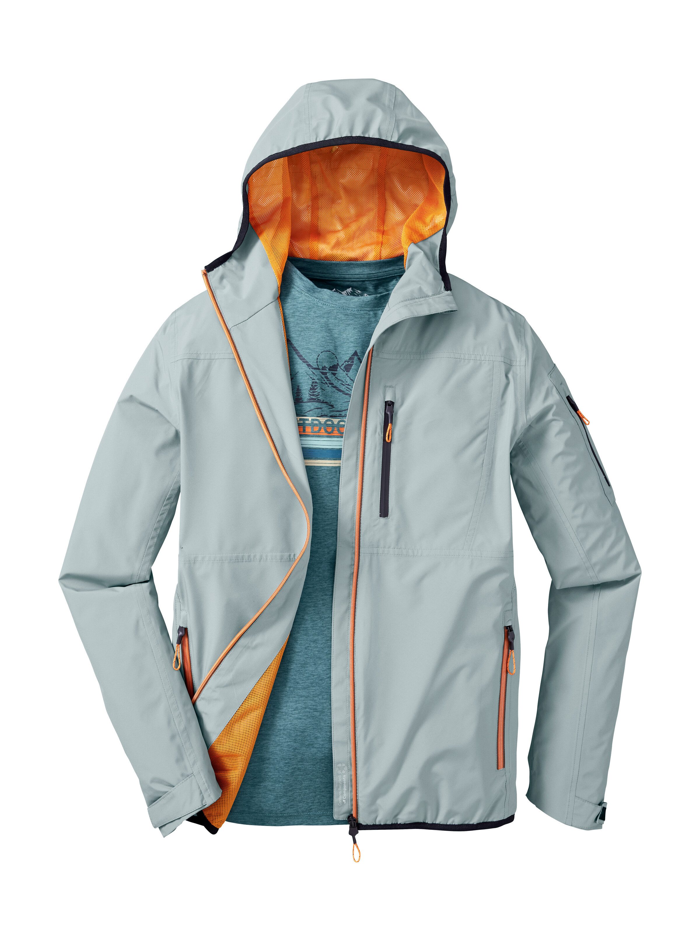 Killtec T-shirt KOS 64 MN TSHRT Licht, sneldrogend materiaal, adventure-print.