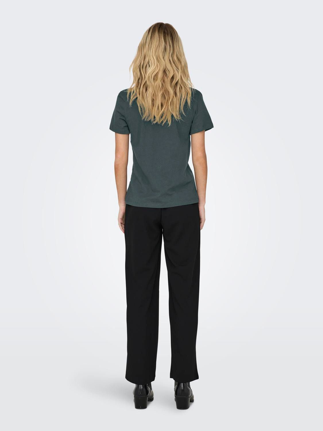 Only Shirt met korte mouwen ONLKITA LIFE REG S S MIX TOP CS JRS EX.