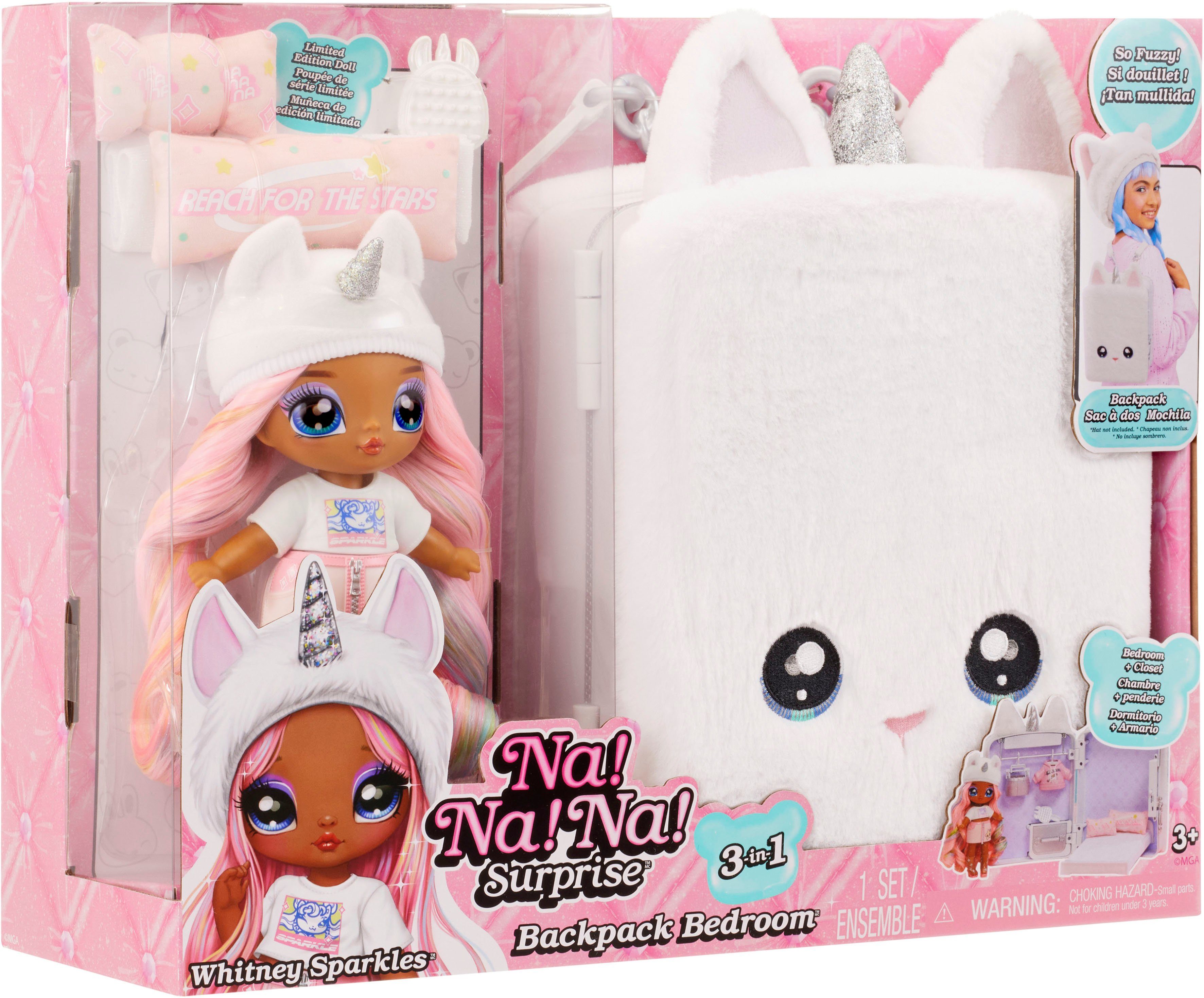 MGA Poppenmeubelen 3-in-1 Backpack Bedroom Unicorn - Whitney Sparkles