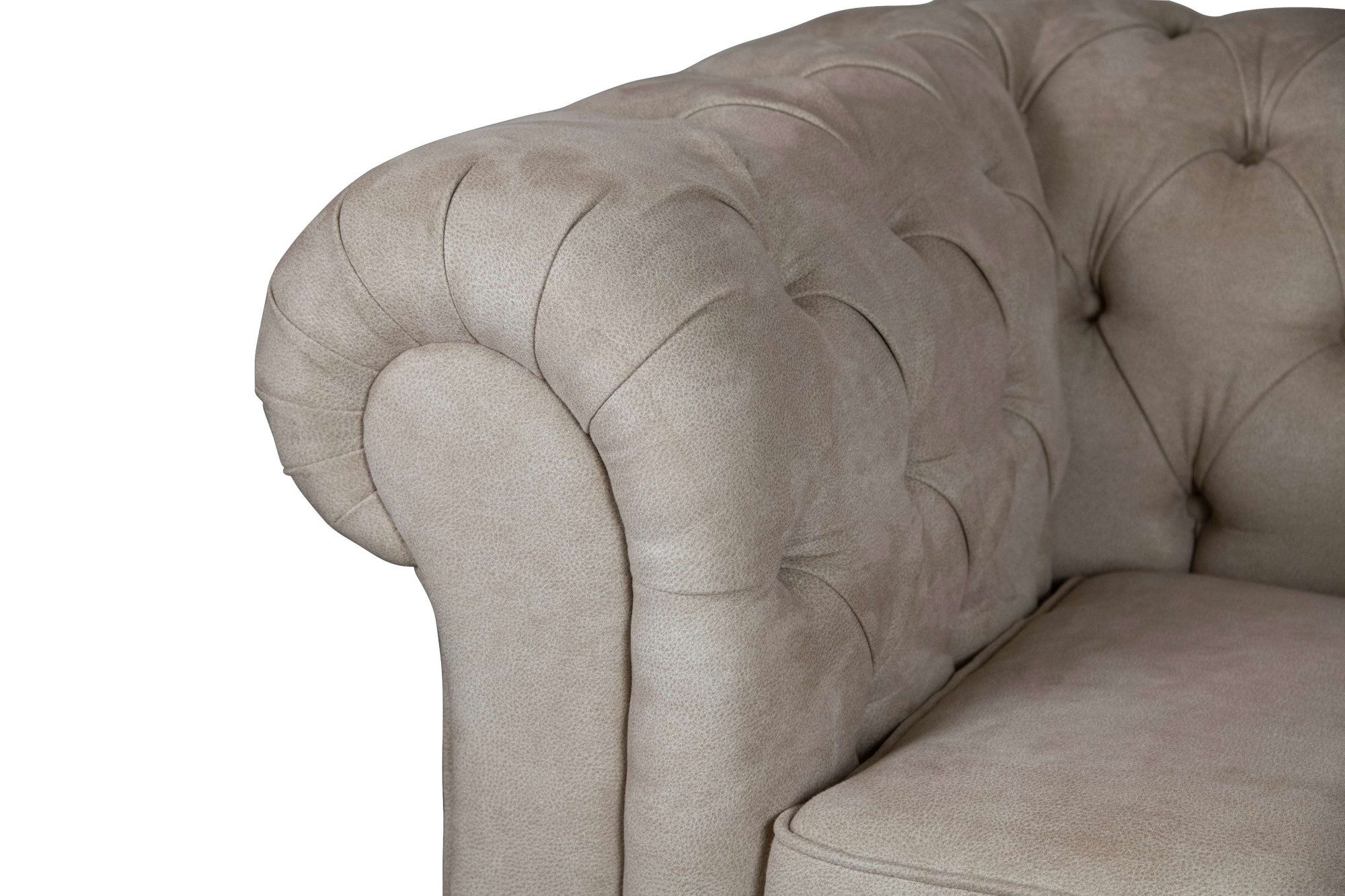 Home affaire 3-zitsbank CHARENTE, optionele slaapbank, Chesterfield-sofa, bedfunctie met edele knoopbevestiging en typische armleuningen, b/d/h 198/89/74 cm