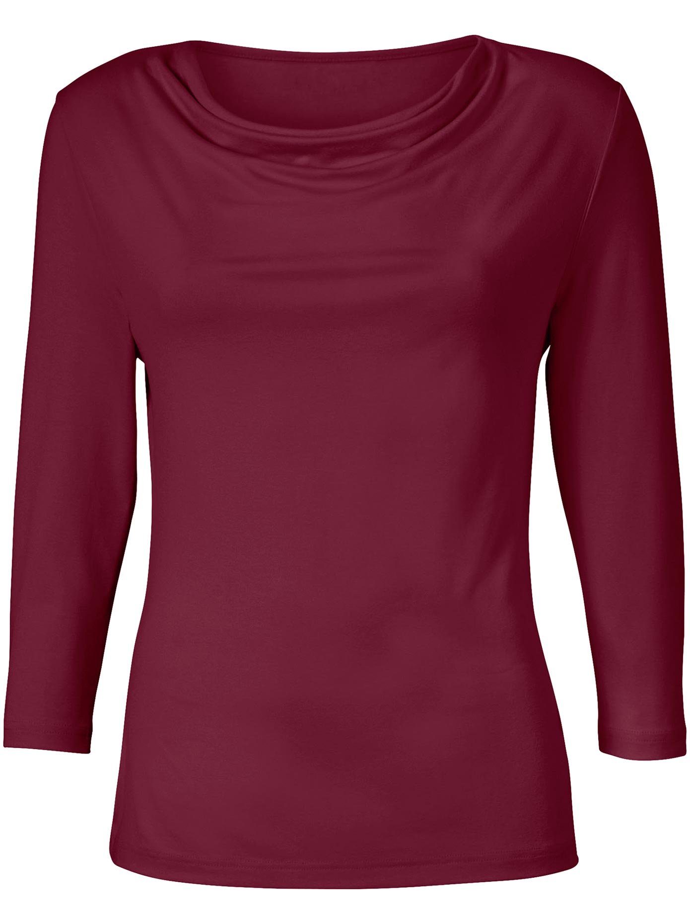 Classic Inspirationen Shirt met cascadehals Shirt (1-delig)