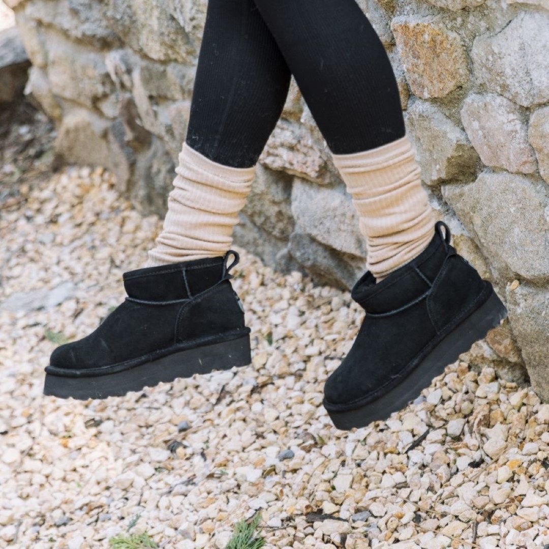 Bearpaw Winterlaarzen Retro , plateaulaarzen, winterlaarzen met plateauzool