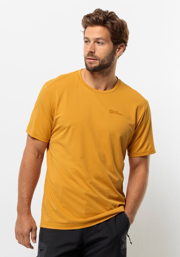 Jack Wolfskin T-shirt DELGAMI S/S M heren t-shirts maat S (48) geel