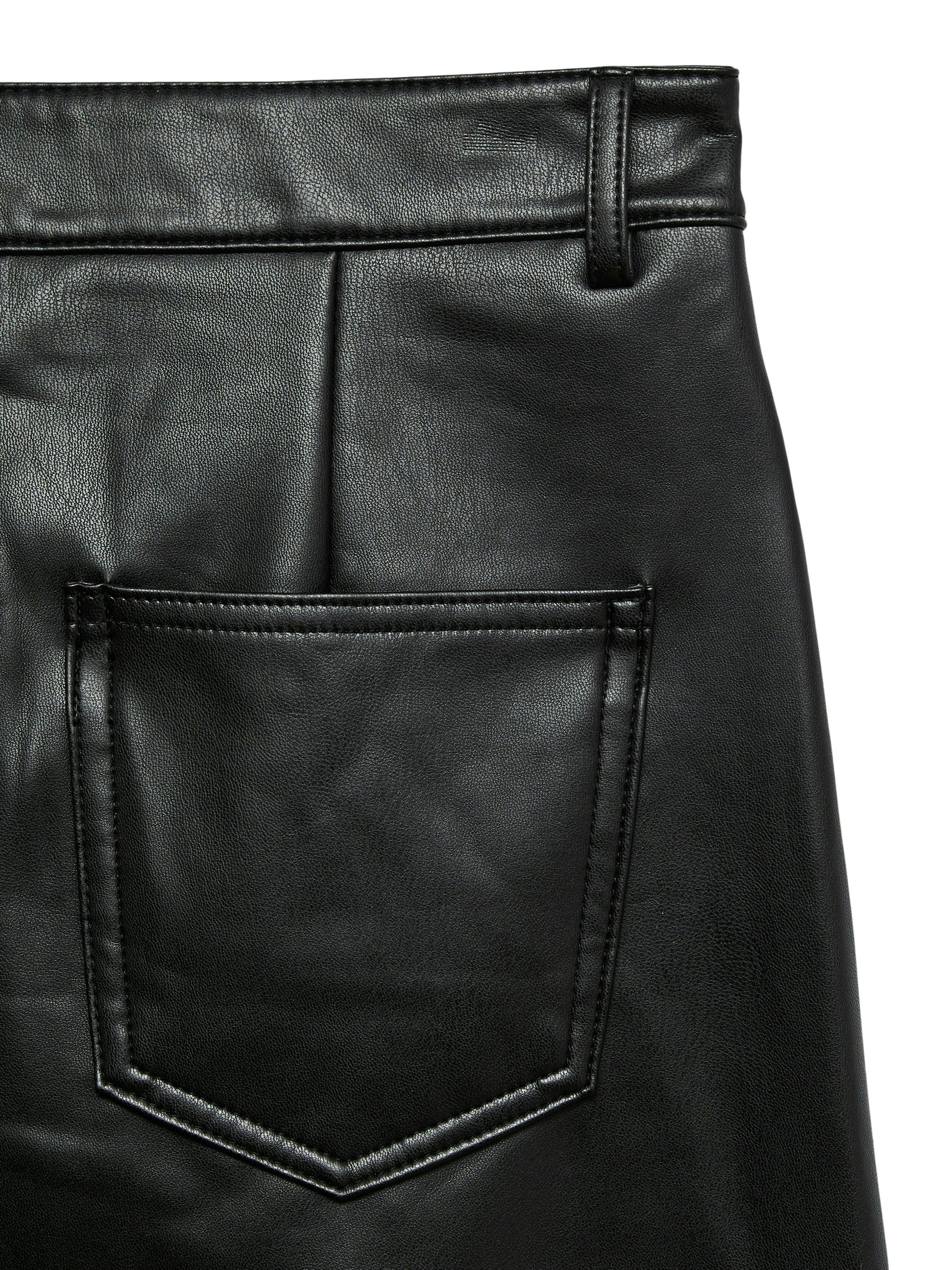 Vero Moda Imitatieleren rok VMVERI HR CALF PL SKIRT NOOS