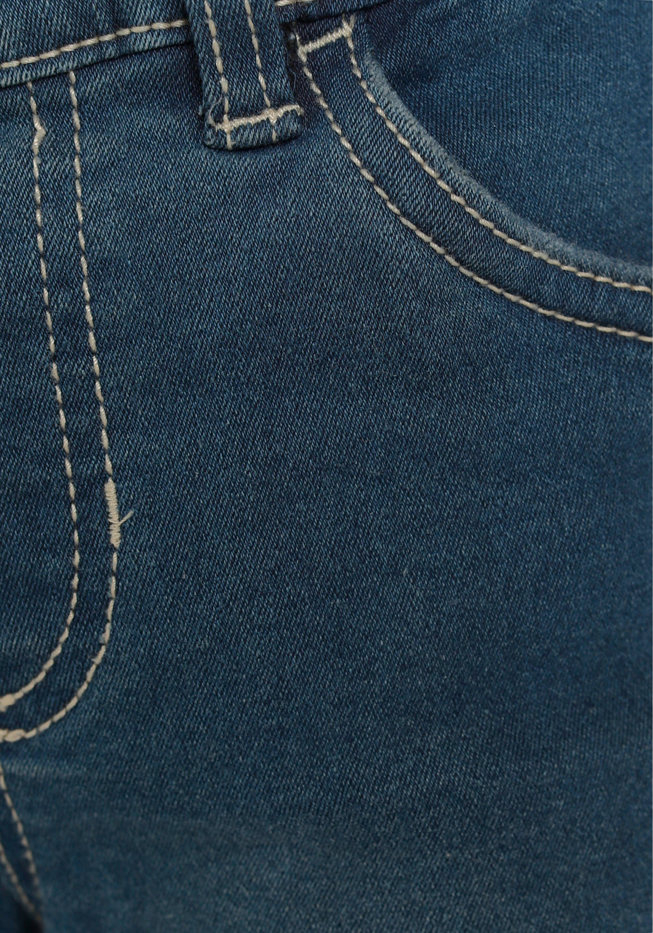 KIDSWORLD Comfortjeans , Stretch-Jeans voor kleine jongens comfortabele pasvorm, rechte pasvorm, met elastische taille