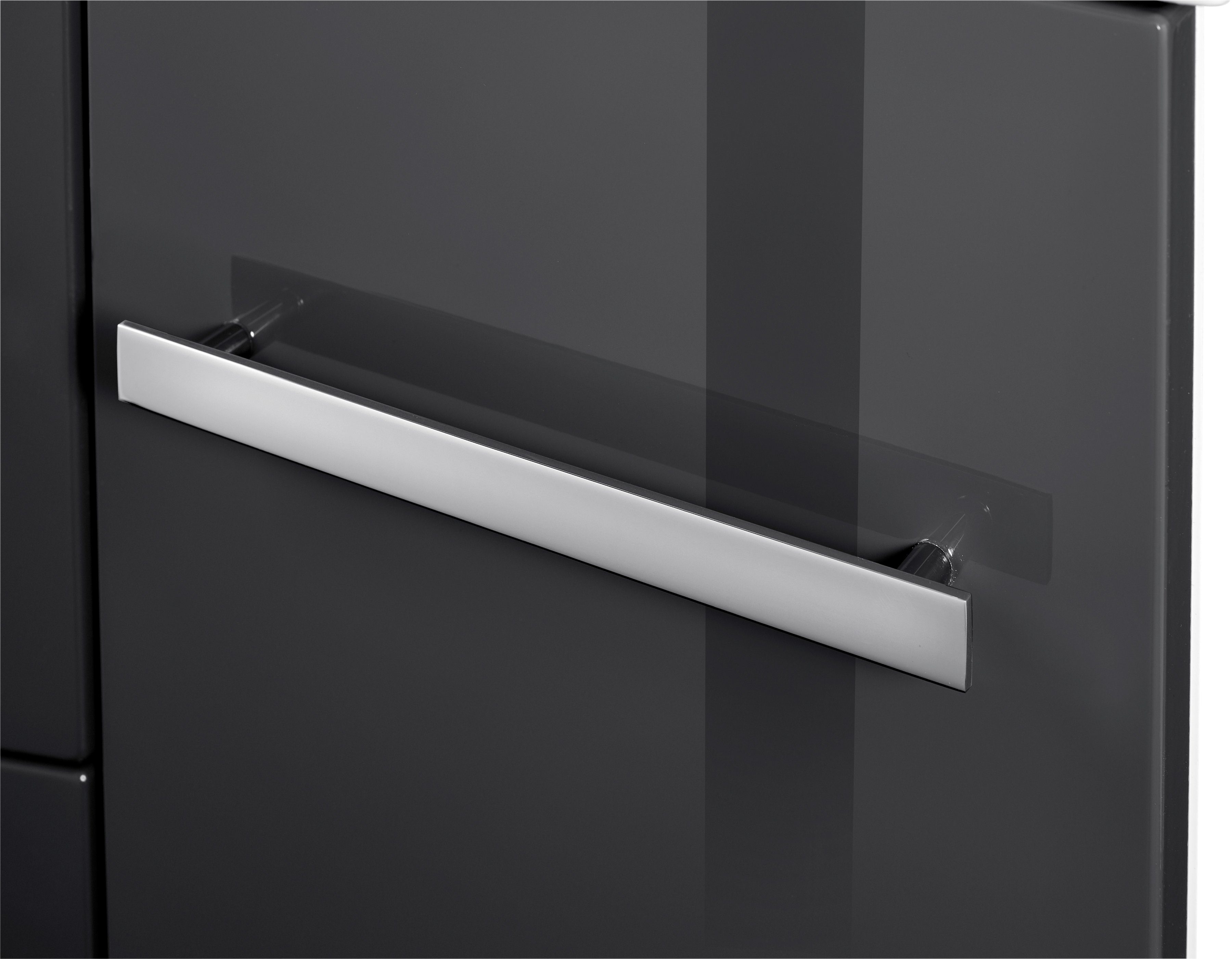 welltime Wastafelonderkast Oslo Breedte 90 cm, gebogen model, planchet rechts